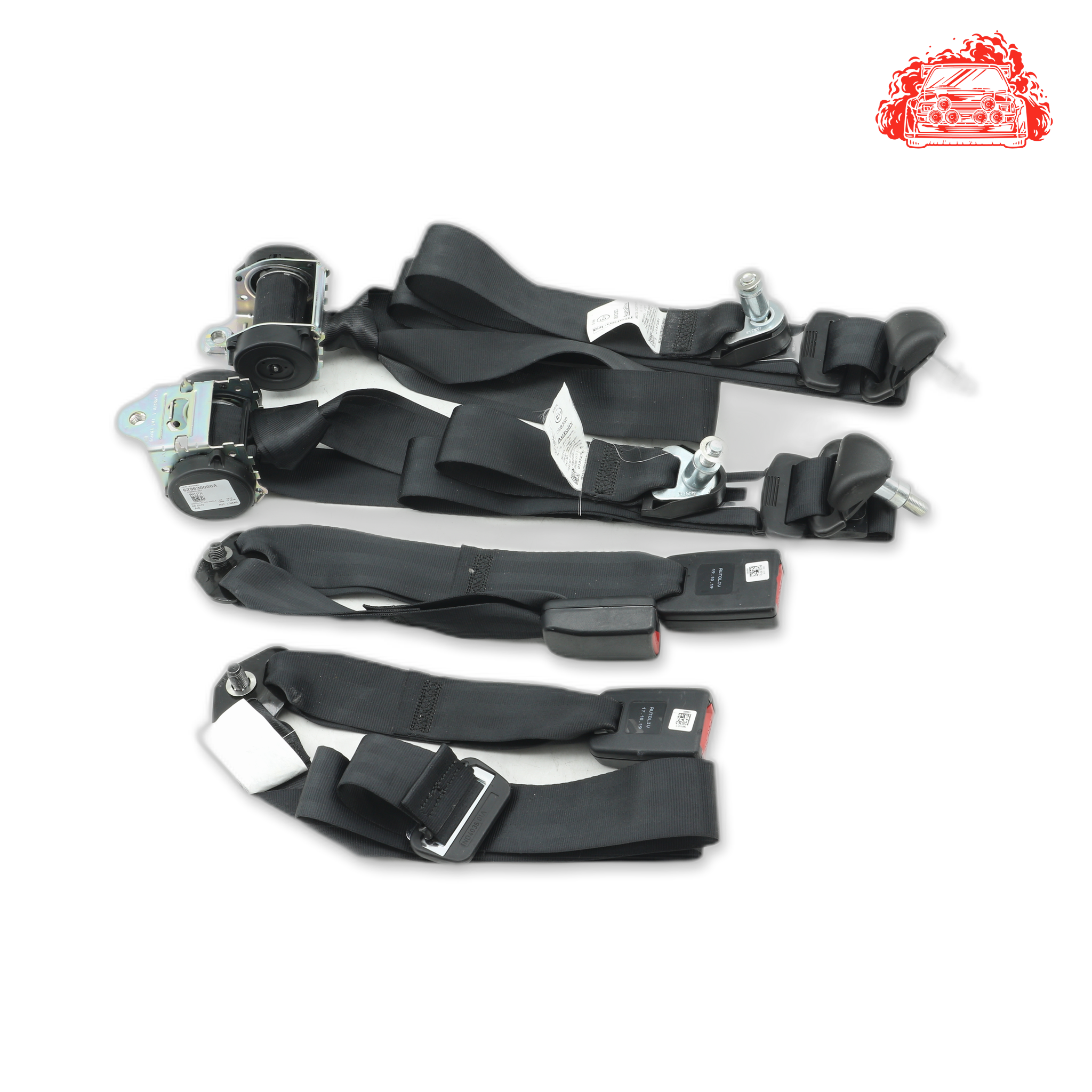 Used Mahindra TUV300 T8 Rear Non Pretensioner Seat Belt Set