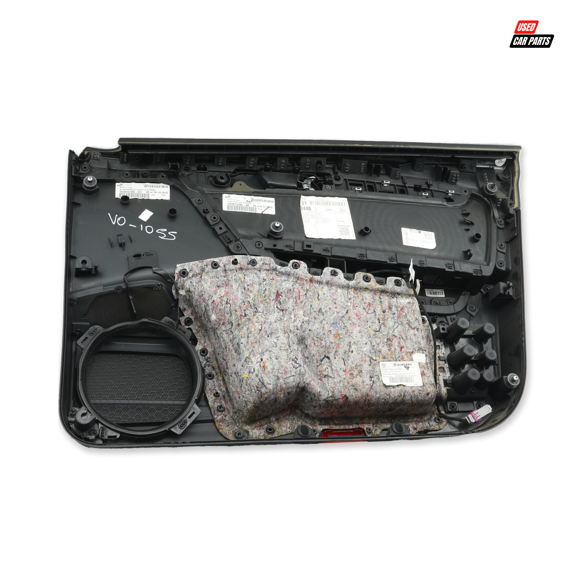 Used Passengers Side Front Door Panel (Part Number 3AB867011) for 2015 Volkswagen Passat