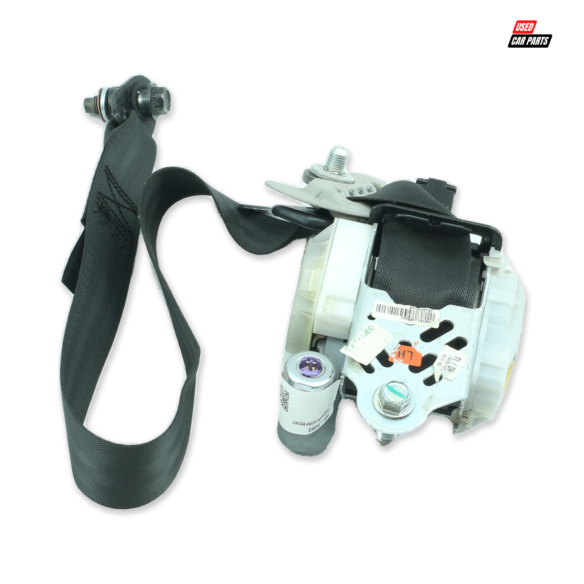 Used Passengers Side Front Seatbelt (Part Number 8887080-1J200) for 2013 HYUNDAI i20 1.4D GLIDE