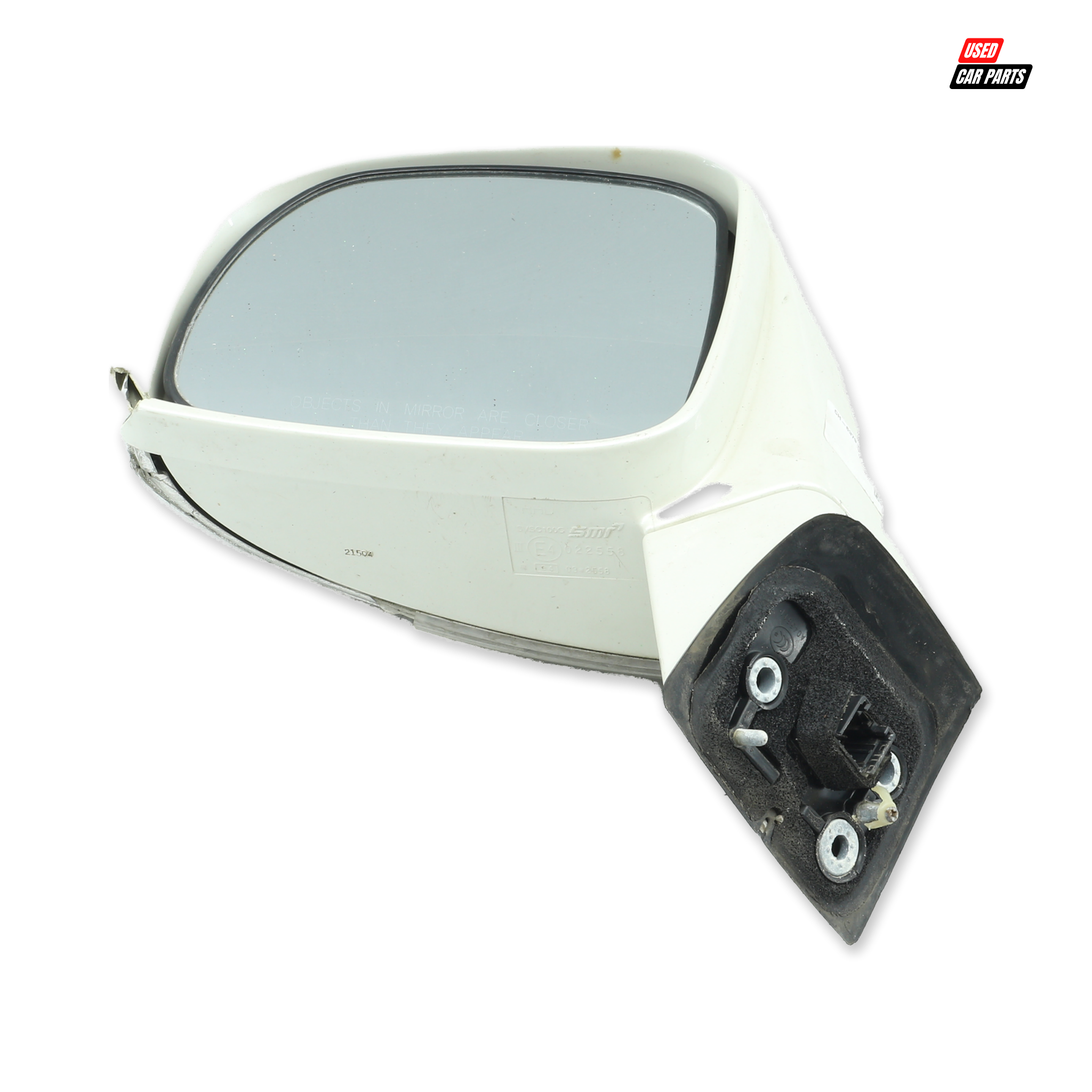 Used Passengers Side Mirror (Part Number E4032558) for 2012 CHEVROLET CAPTIVA 2.4 LT White