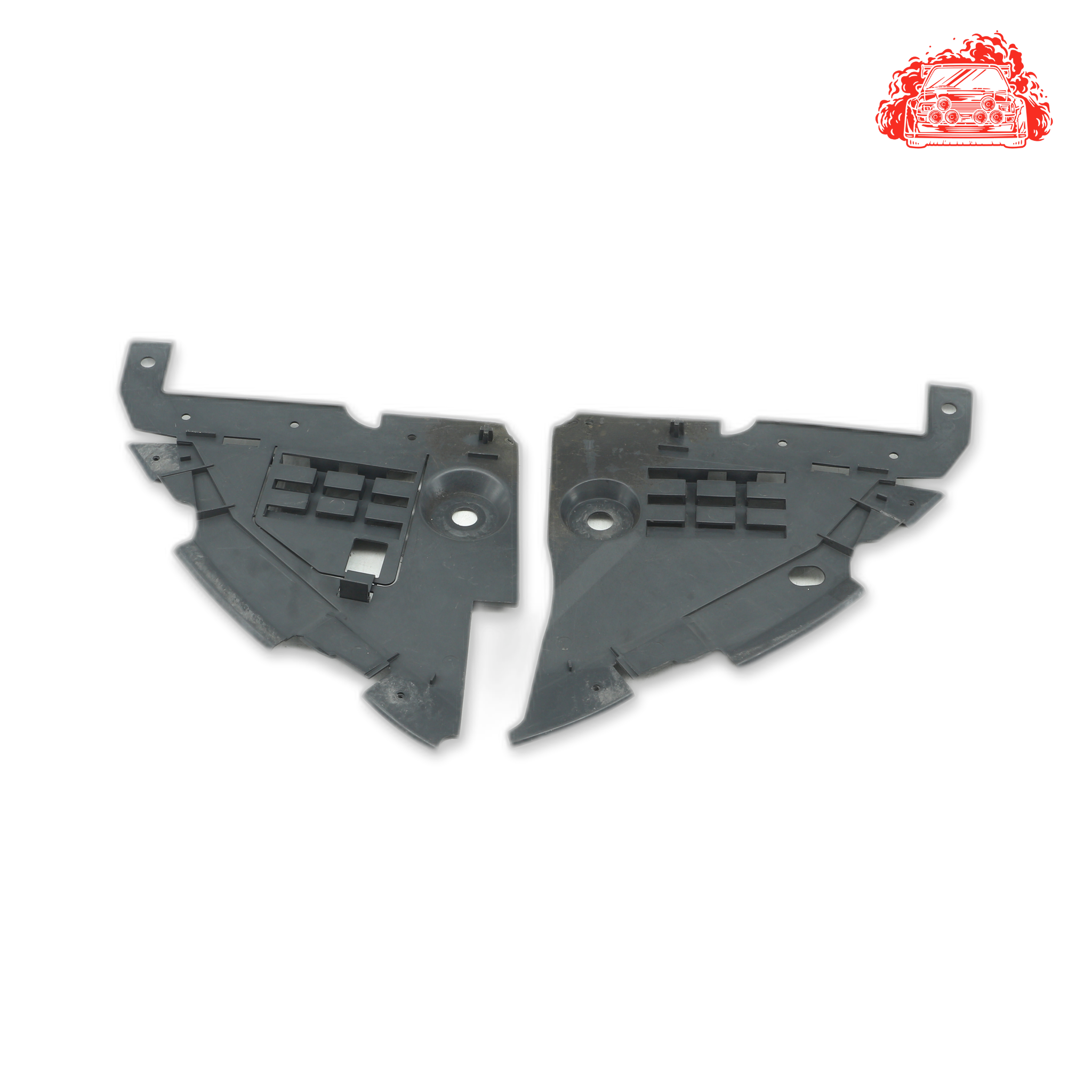 Used Renault Sandero Fender Liner Brackets Set - OEM Part 620257603R/620248105R