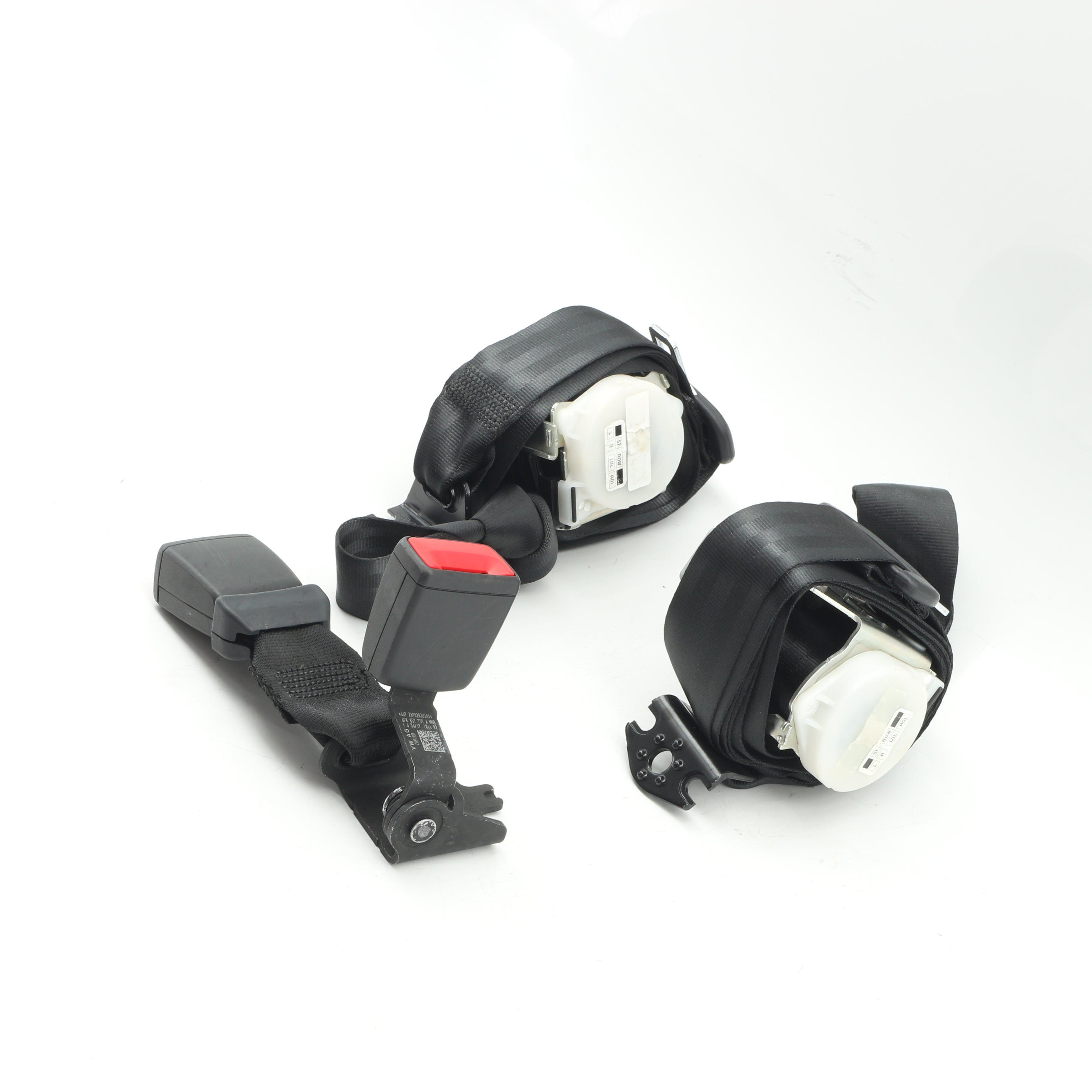 Used VOLKSWAGEN POLO 1.2 TRENDLINE DSG Rear Non Pretensioner Seat Belt Set - OEM Part 80920AA5,80924AA