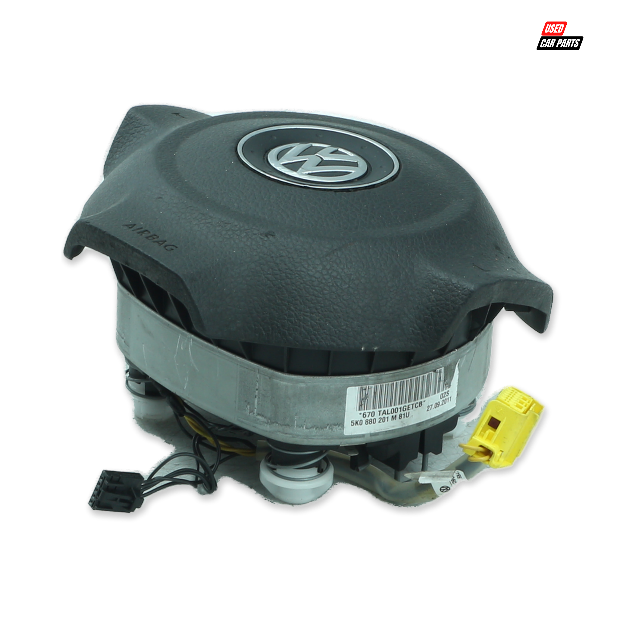 Used Steering Wheel Airbag Part Number 5K0880201M for 2009 Volkswagen Polo Mk5 Hatchback TDI
