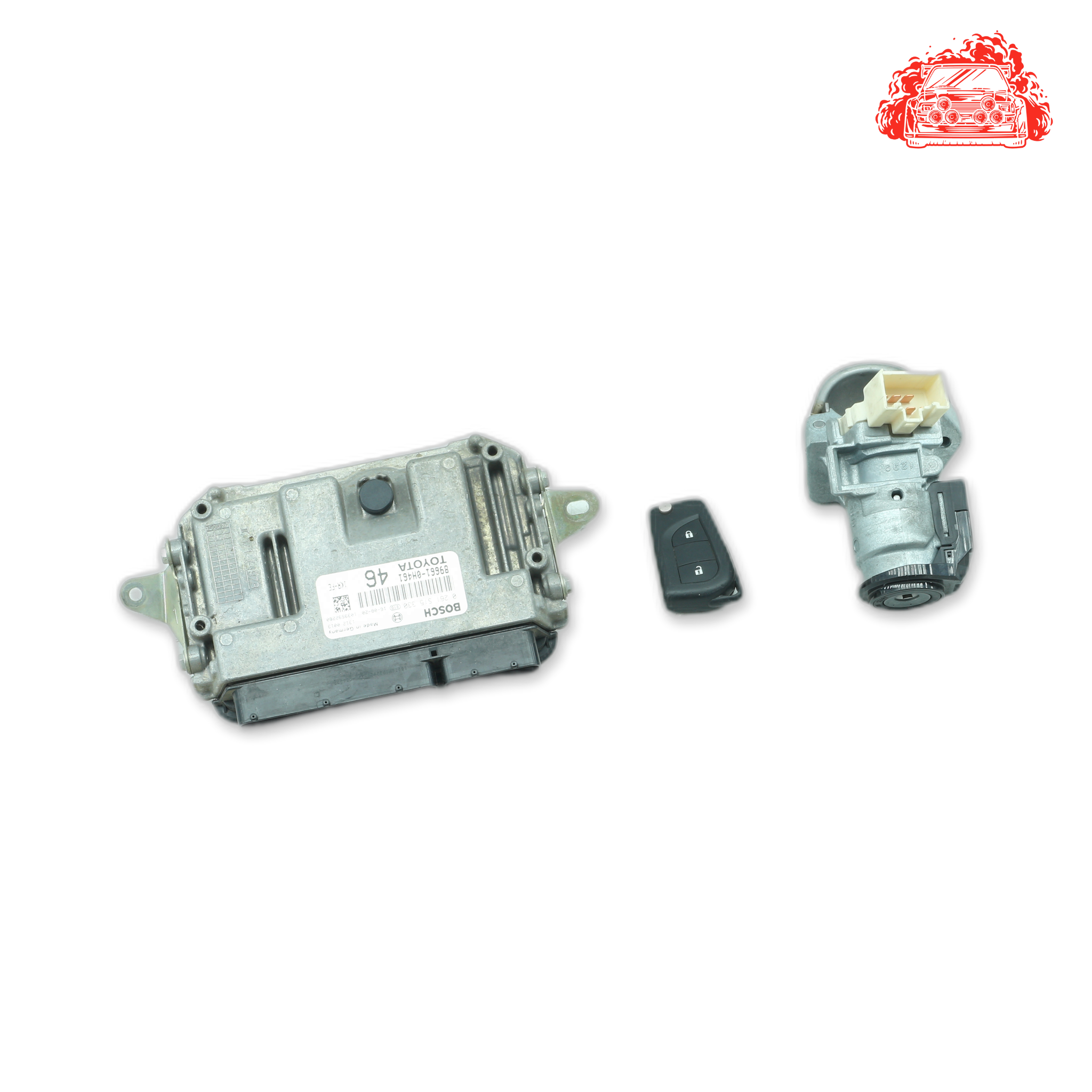 Used Toyota Aygo 1.0 X-Play ECU + Ignition + Keys + Barrels - OEM 89661-0H461