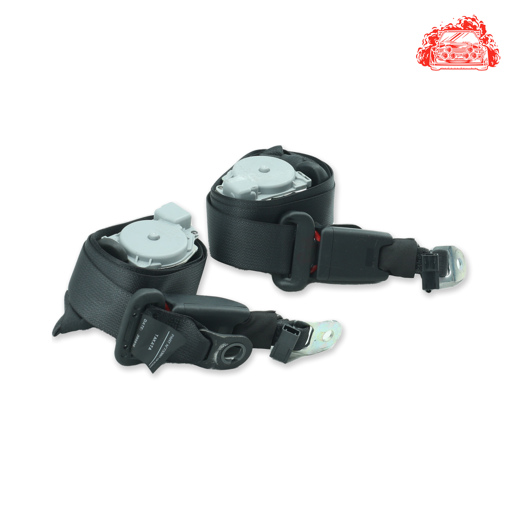 Used Toyota Aygo 1.0 X-Play Rear Non Pretensioner Seat Belt Set