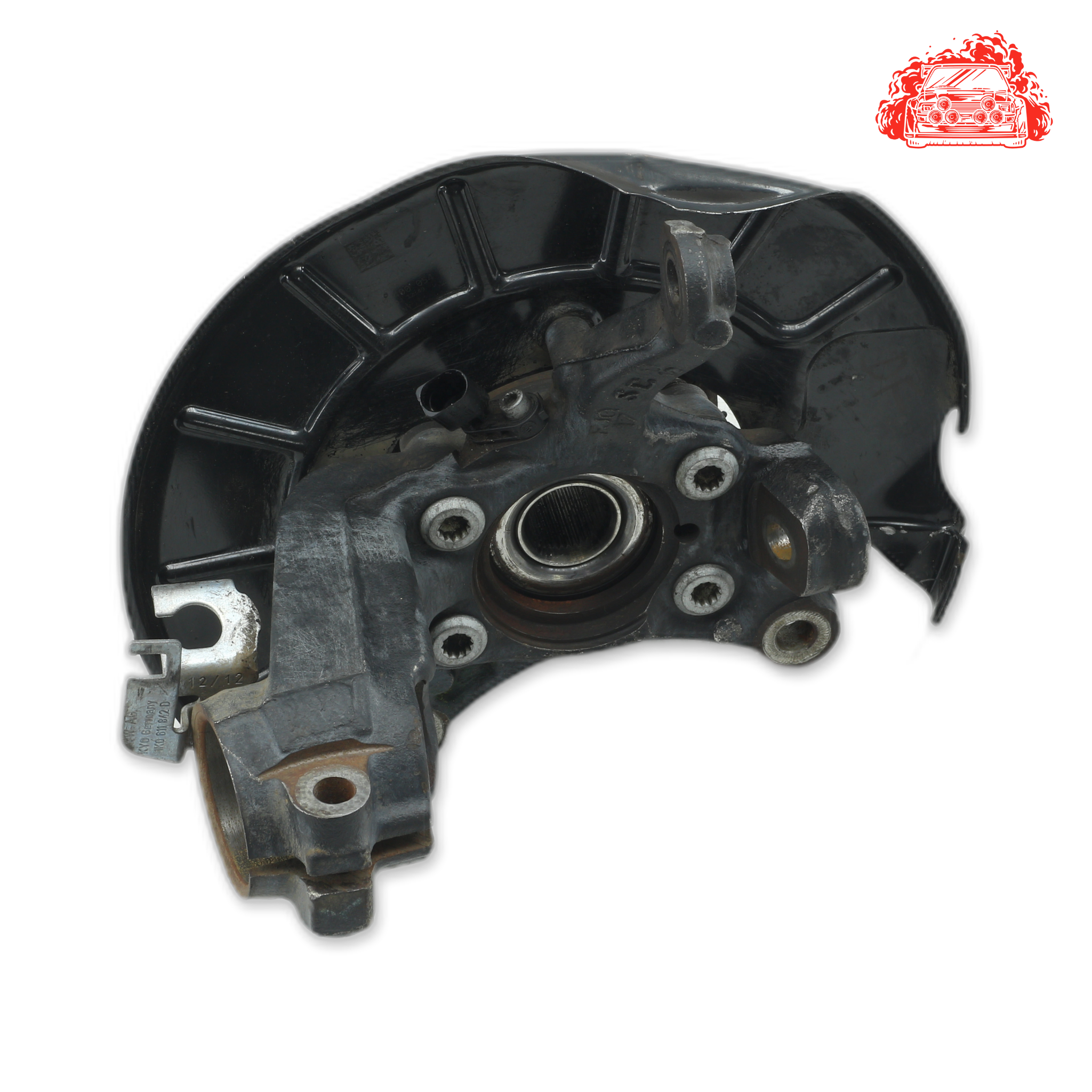 Used Volkswagen Golf VI 1.4 TSi Comfortline Driver Side Front Knuckle and Hub - OEM Part 1K0400054