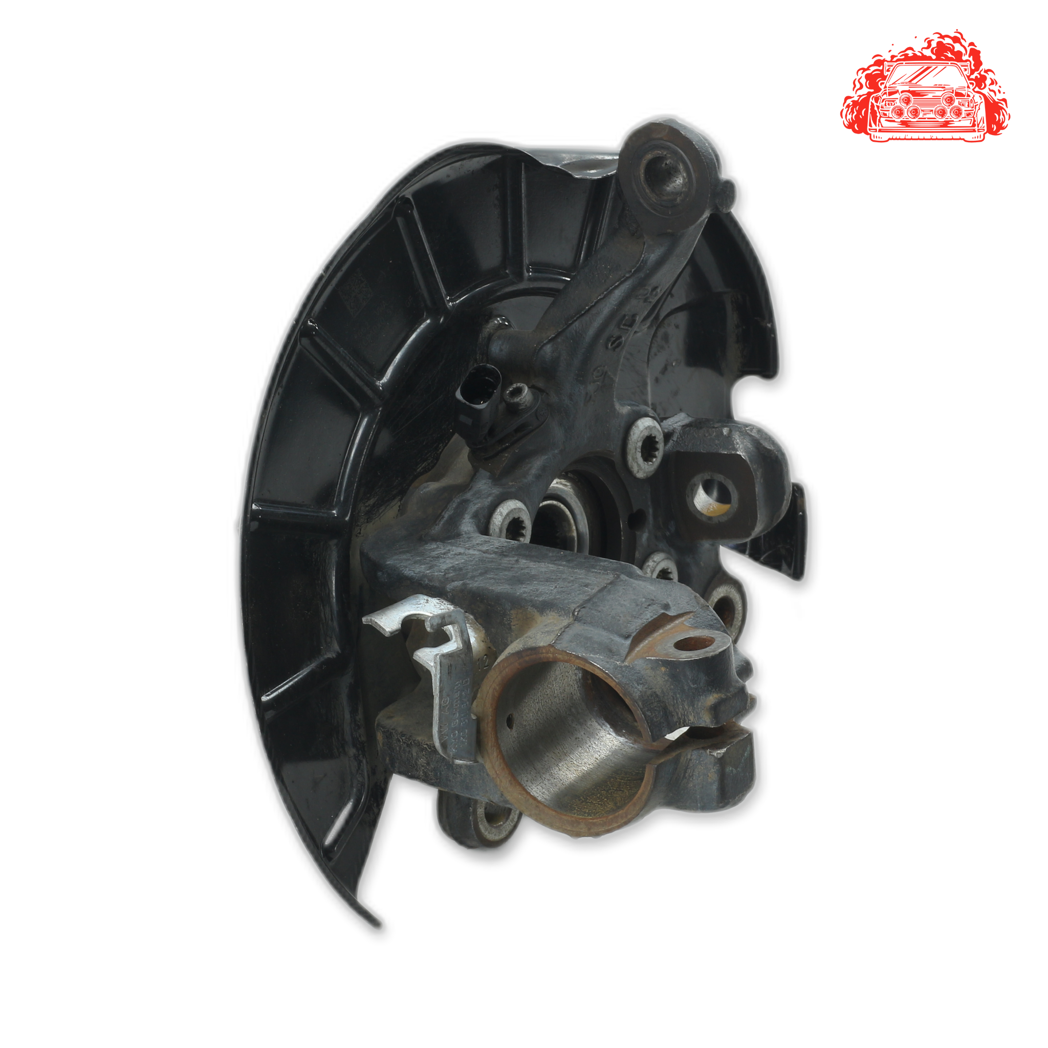 Used Volkswagen Golf VI 1.4 TSi Comfortline Driver Side Front Knuckle and Hub - OEM Part 1K0400054