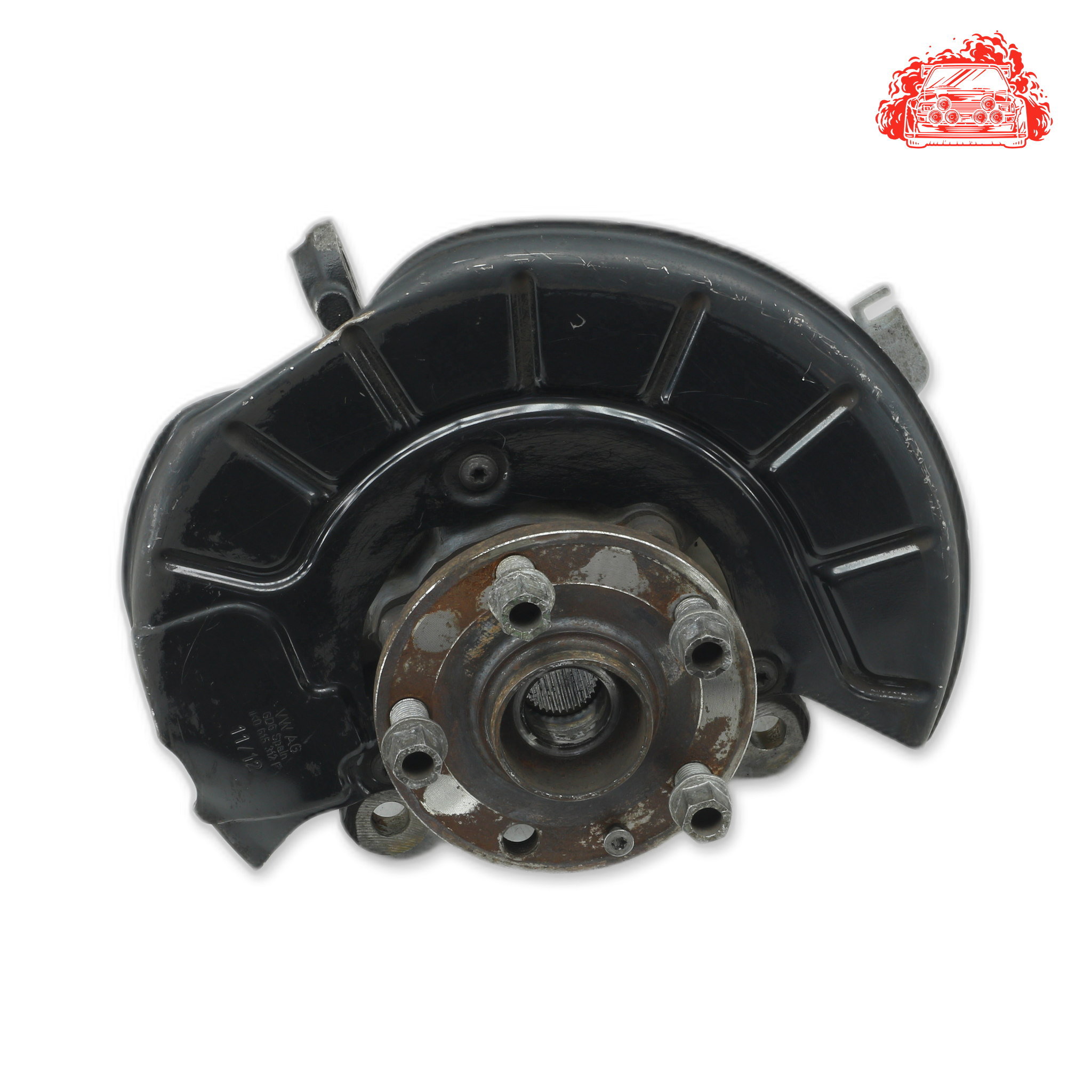 Used Volkswagen Golf VI 1.4 TSi Comfortline Driver Side Front Knuckle and Hub - OEM Part 1K0400054