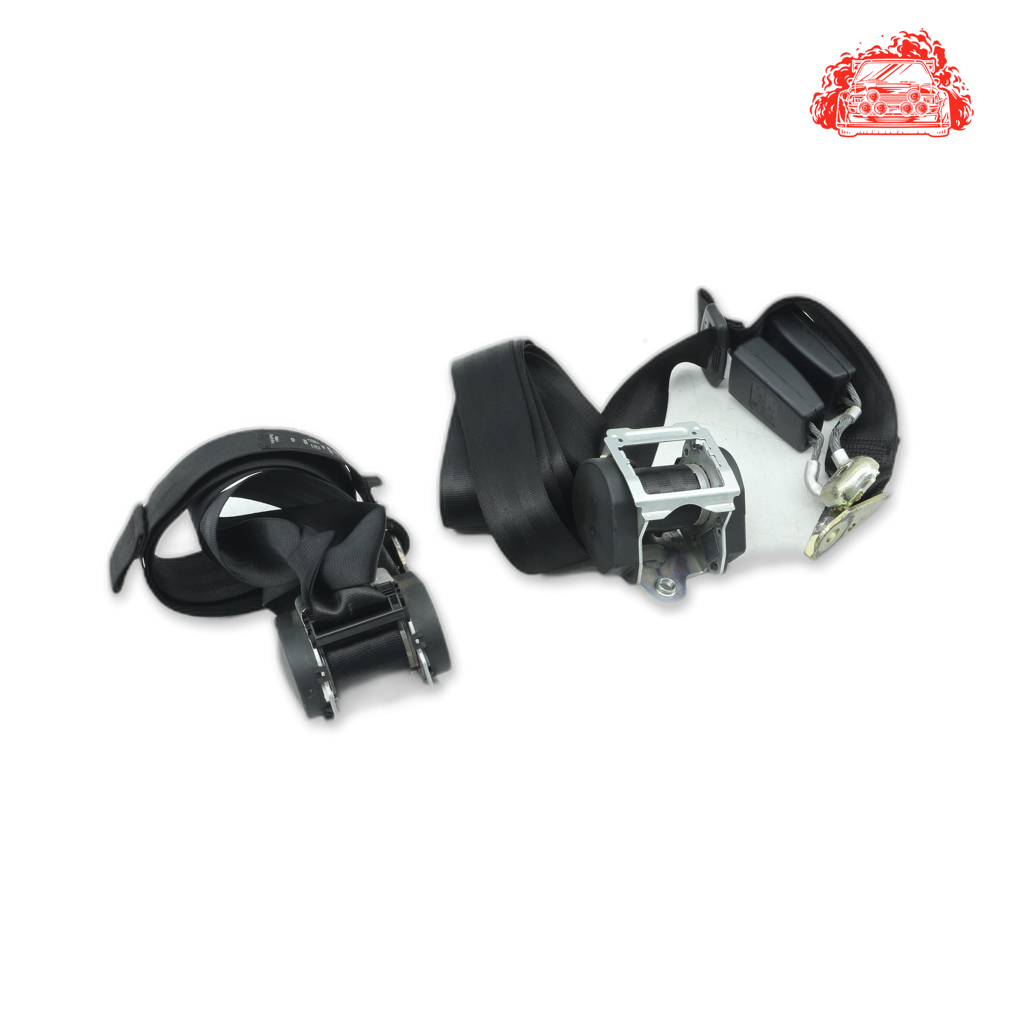 front and rear non pretensioner seat belt set - photo 5