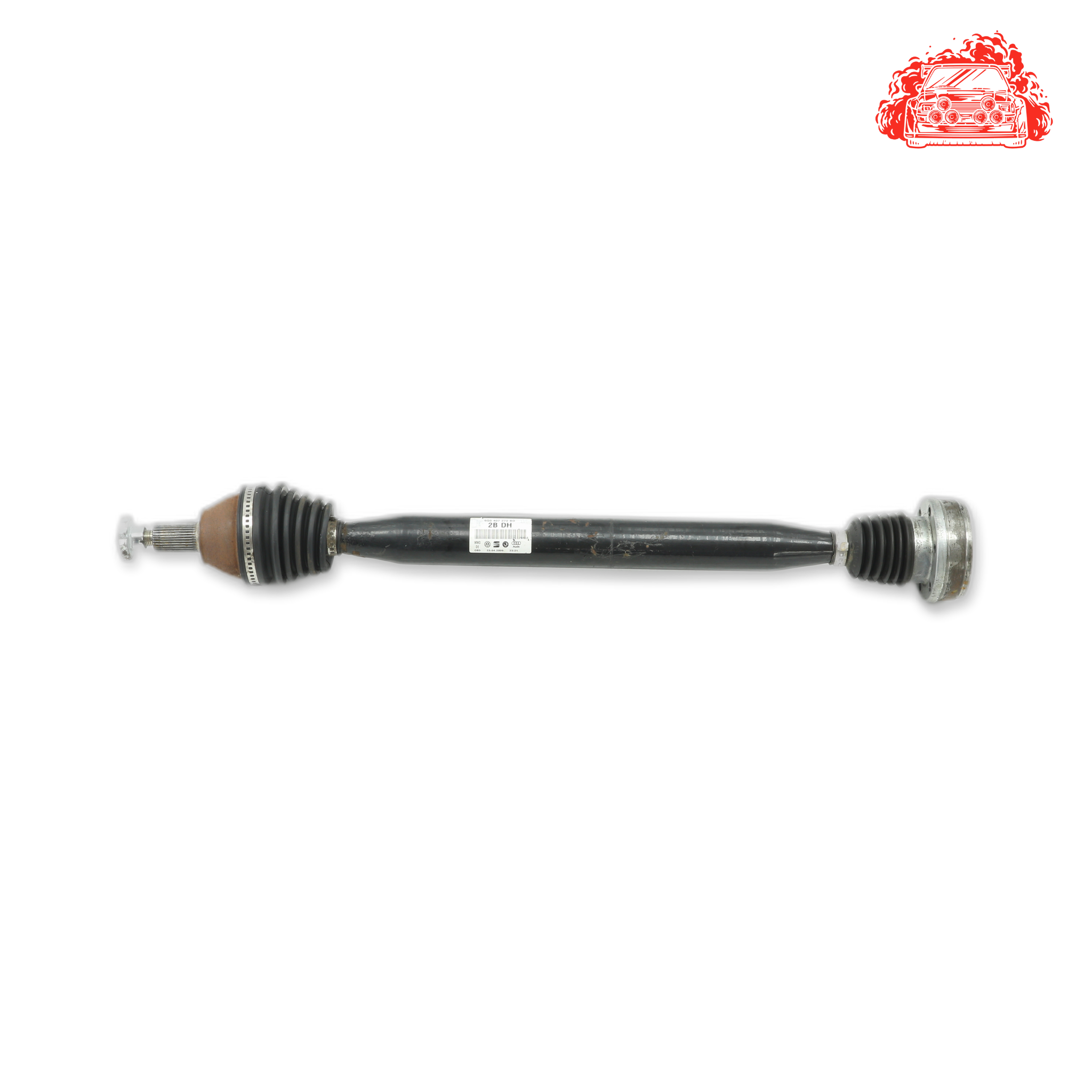 Used VOLKSWAGEN Polo Driver Side Front Driveshaft 6Q0407272BD