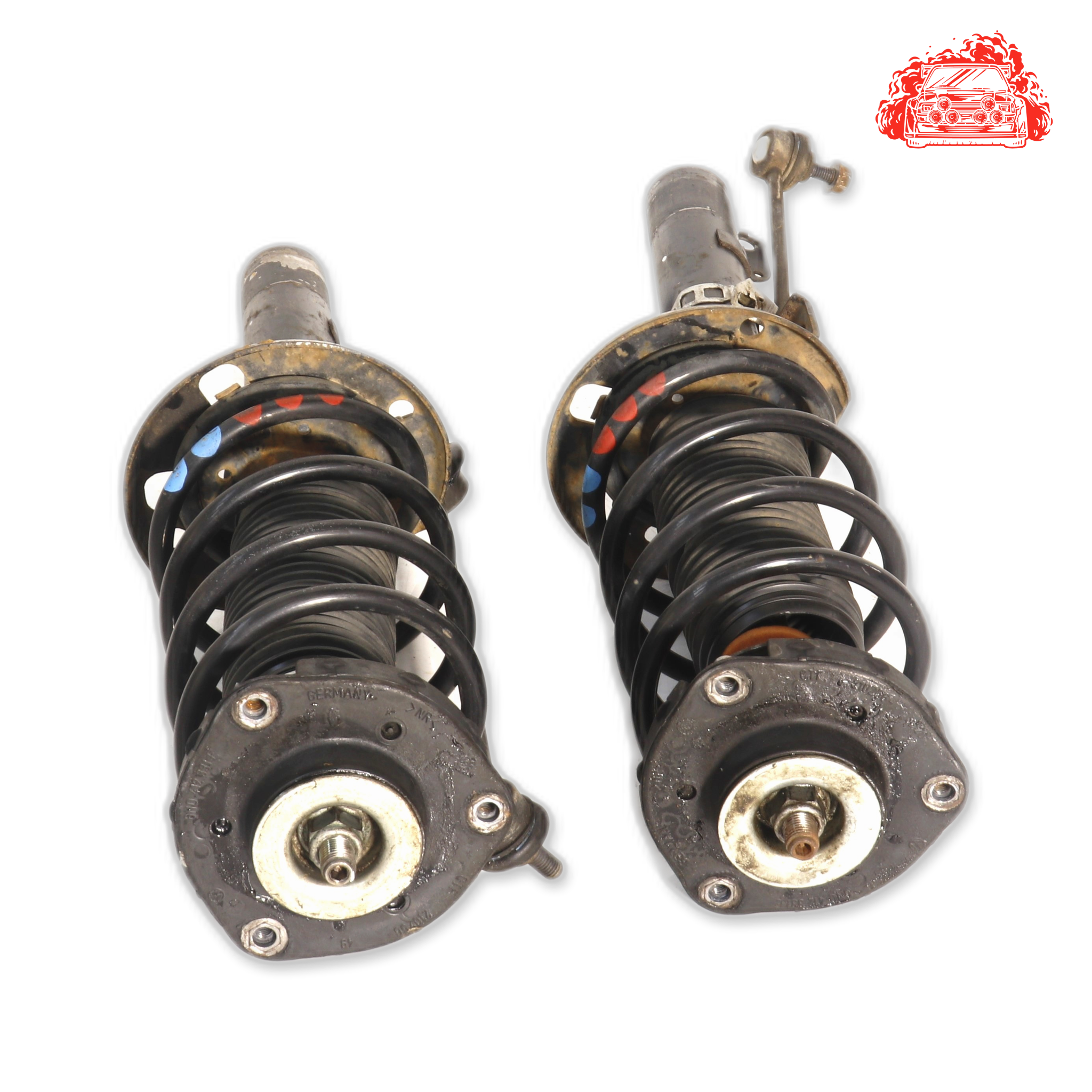 Used Volkswagen Polo Mk4 Face-Lift Front Shocks Set - OEM Part 2Q0512013CA