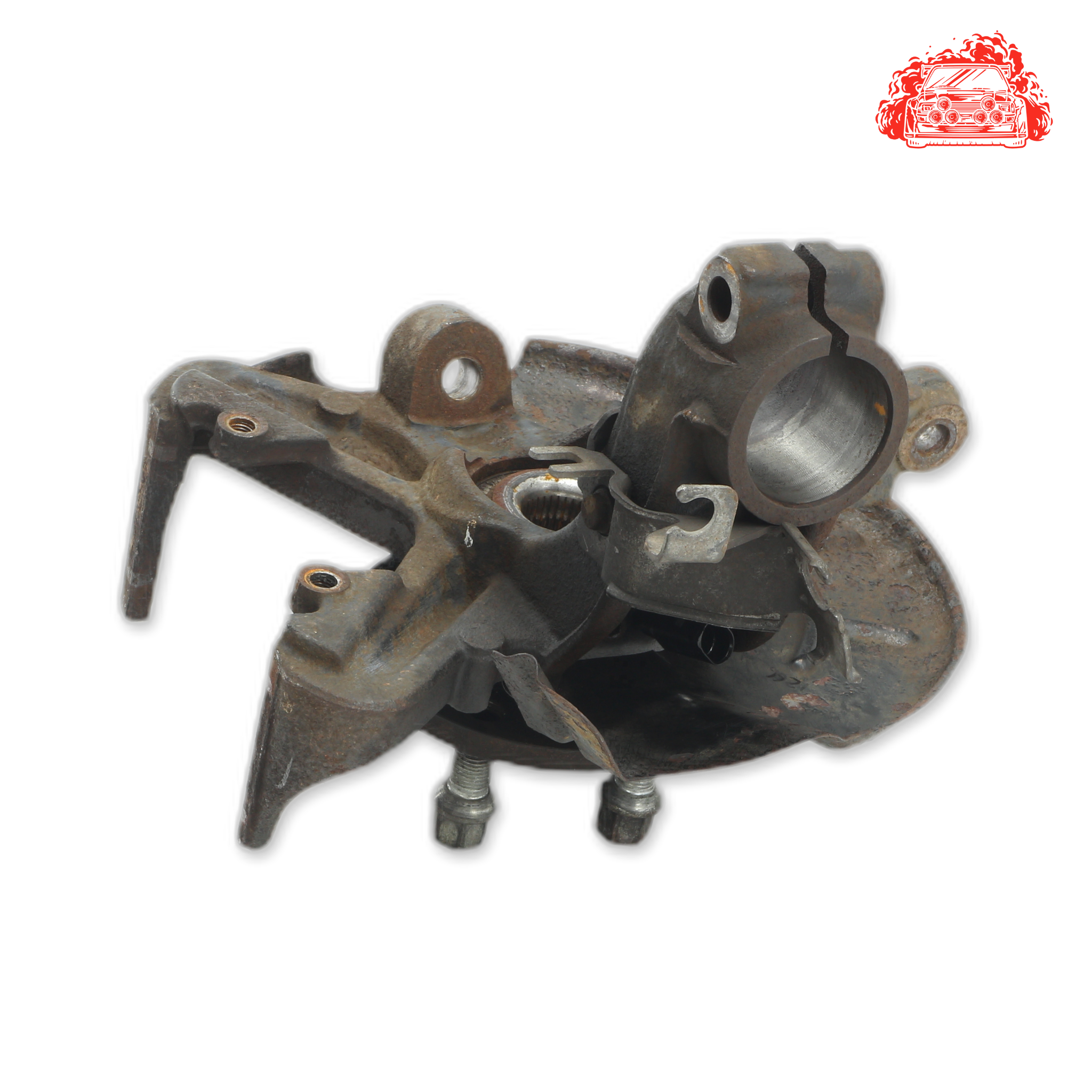 Salvaged VW Polo 2009 Passenger Side Front Knuckle and Hub