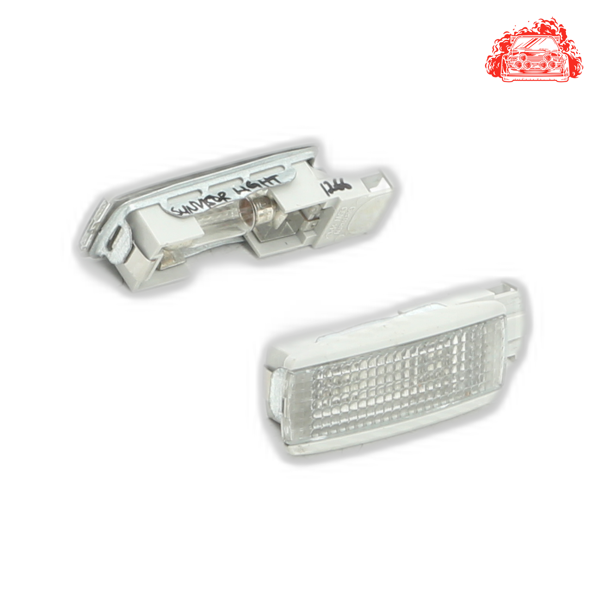 Used Volkswagen Polo Mk4 Face-Lift Sun Visor Lights Set - OEM Part 3B0947113
