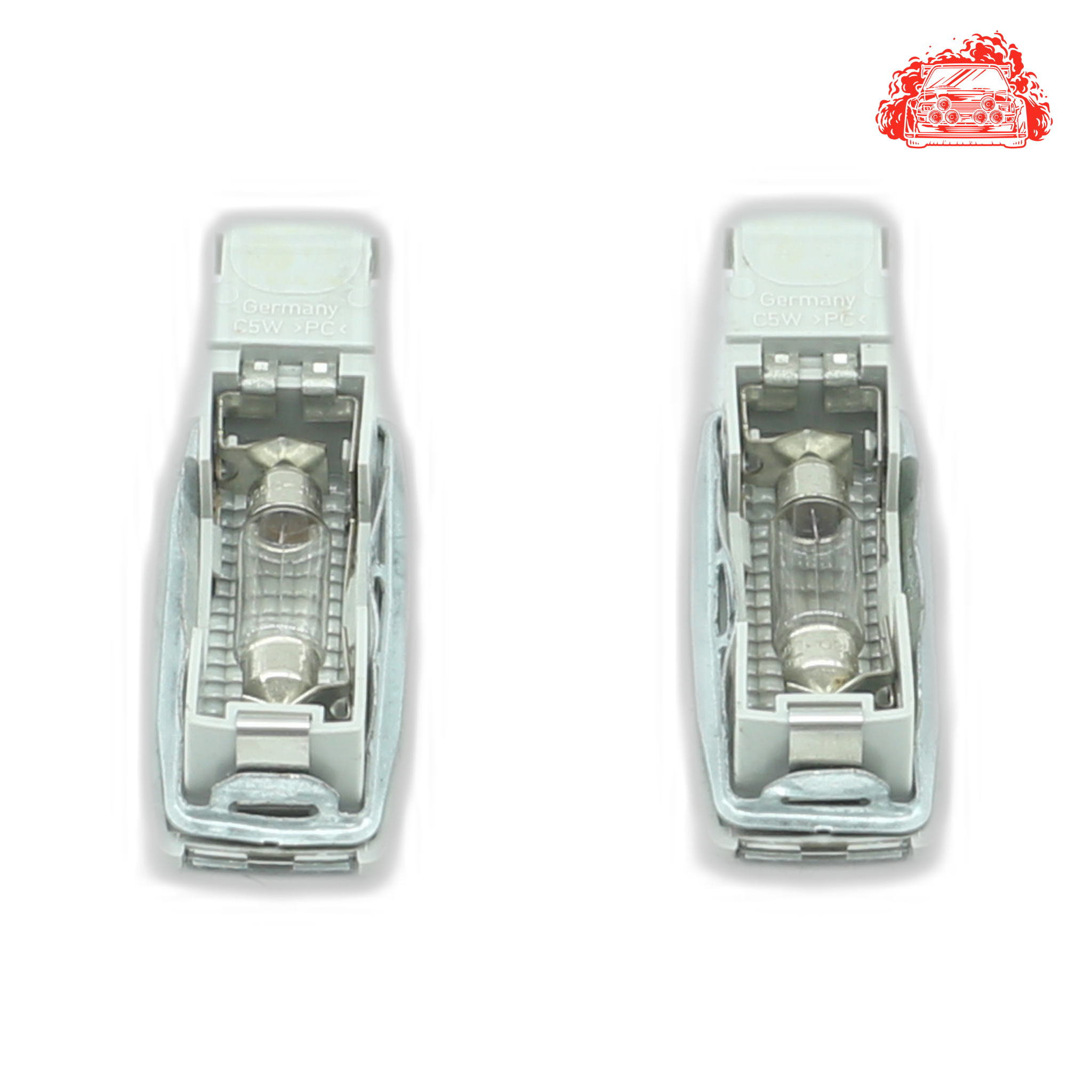 Used Volkswagen Polo Mk4 Face-Lift Sun Visor Lights Set - OEM Part 3B0947113
