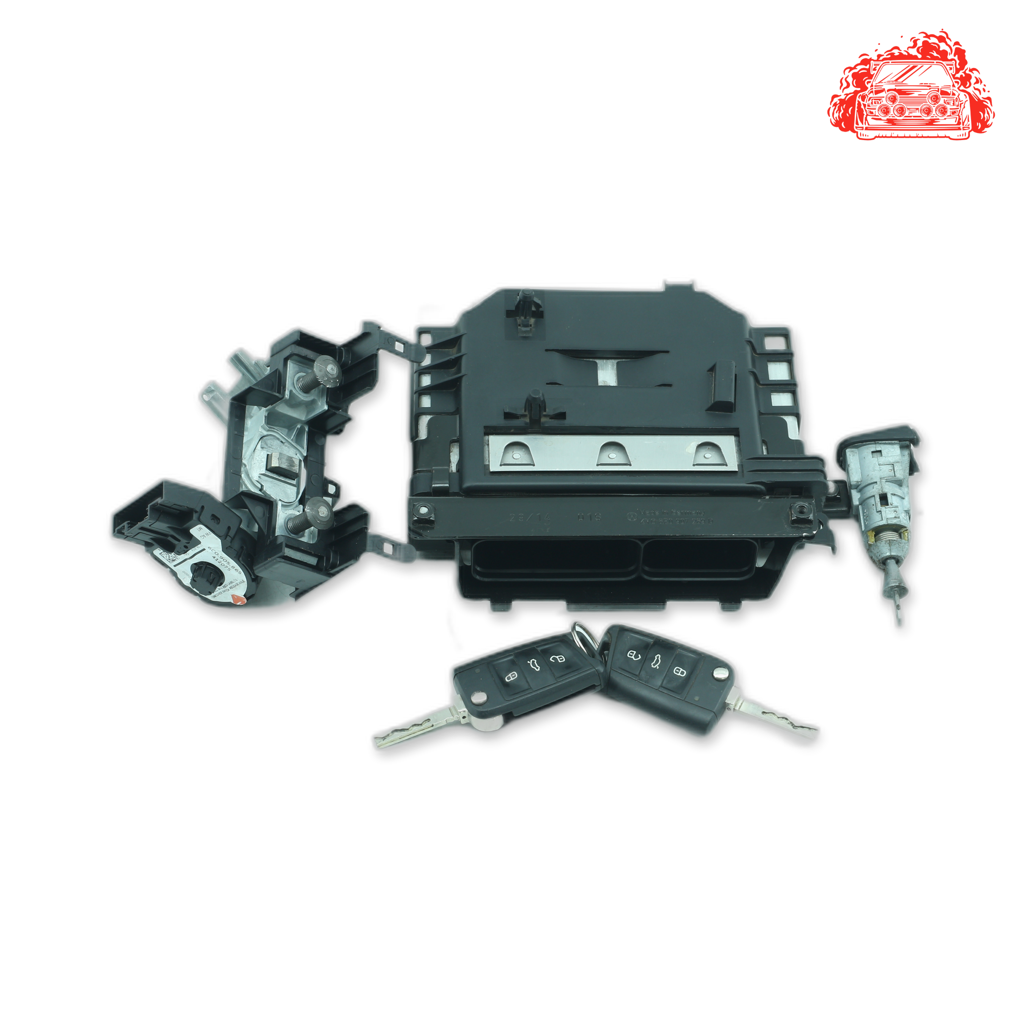 Used Volkswagen Polo 1.2 TSI Trendline ECU + Ignition + Keys + Barrels - OEM Part 0261S09531,1K0905851