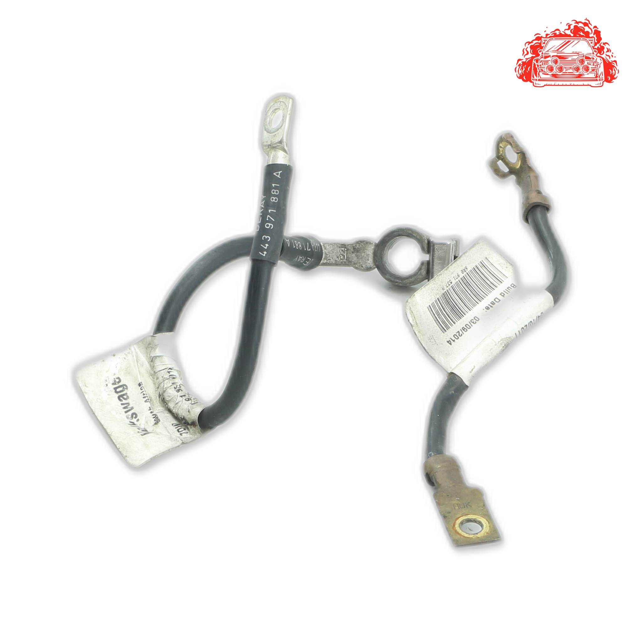 Used VW Polo 1.2 TSI Trendline Positive/Negative Battery Cable - OEM 6R0971537N,6C0971235A