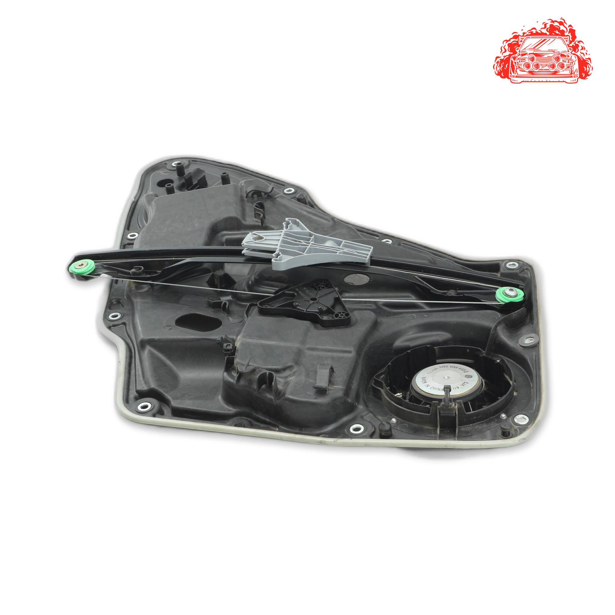 Used VOLKSWAGEN 2.0 TDI Passenger Side Rear Window Mechanism - OEM Part 5N0839729