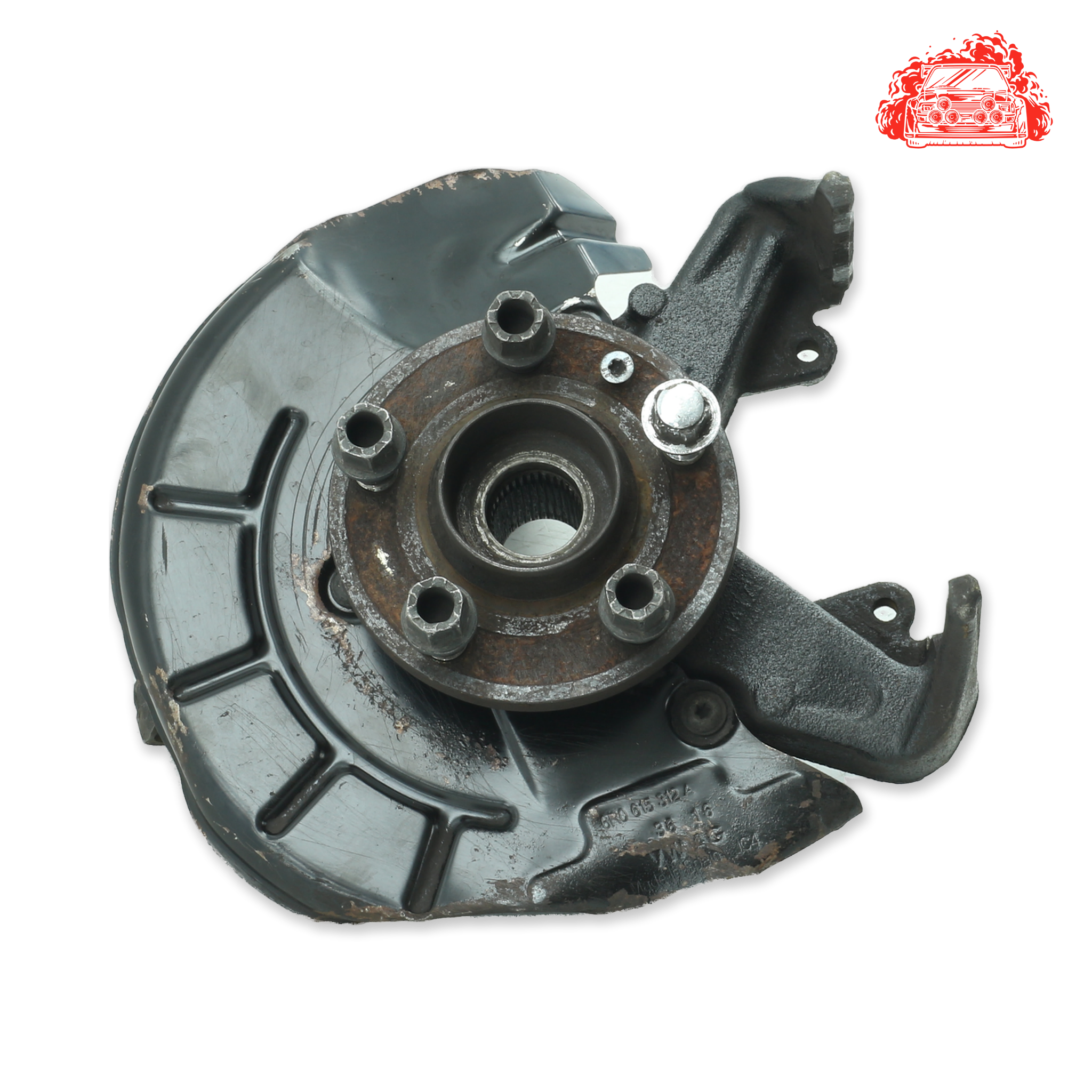 Used VOLKSWAGEN POLO GP 1.4 TRENDLINE Driver Side Front Knuckle and Hub - OEM Part 6R0615312A