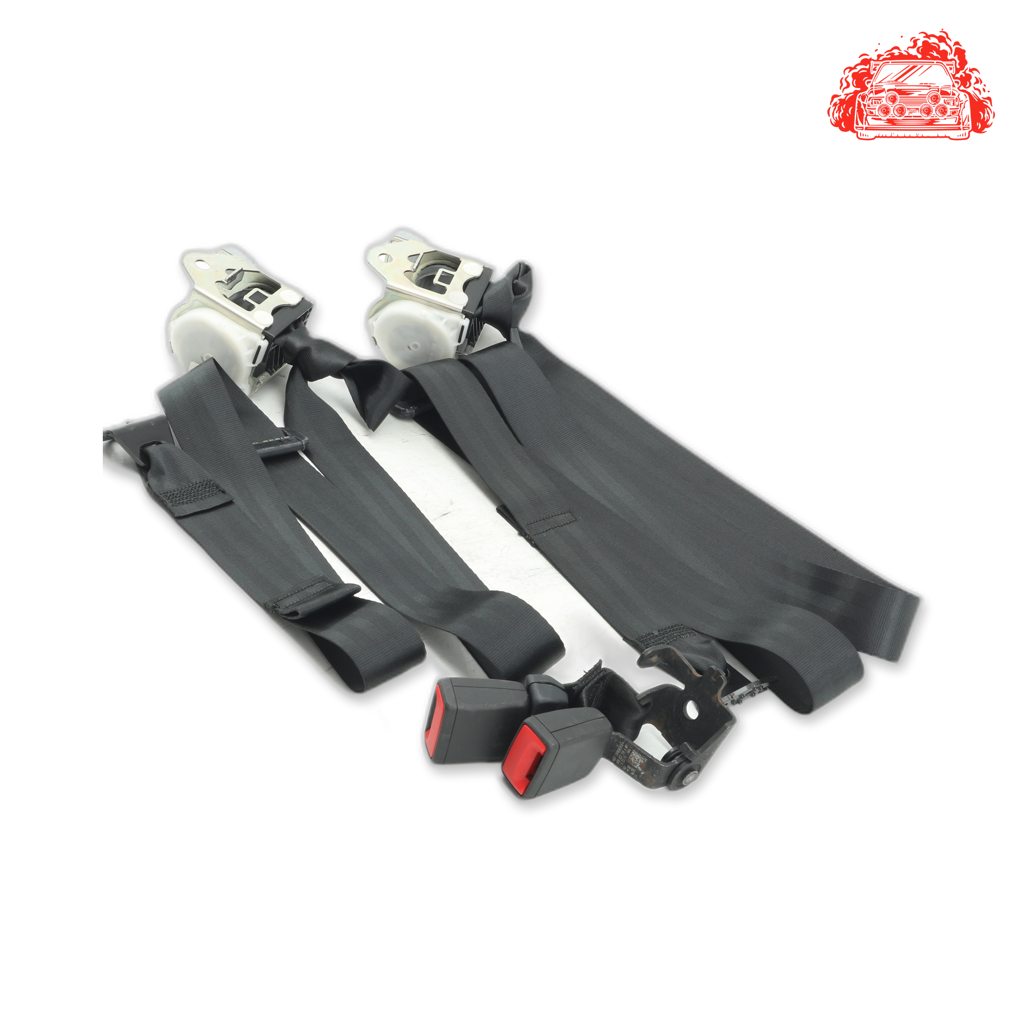 Used VOLKSWAGEN Polo 1.0 TSI Rear Non Pretensioner Seat Belt Set - OEM Part 80920AA4,80920AA6