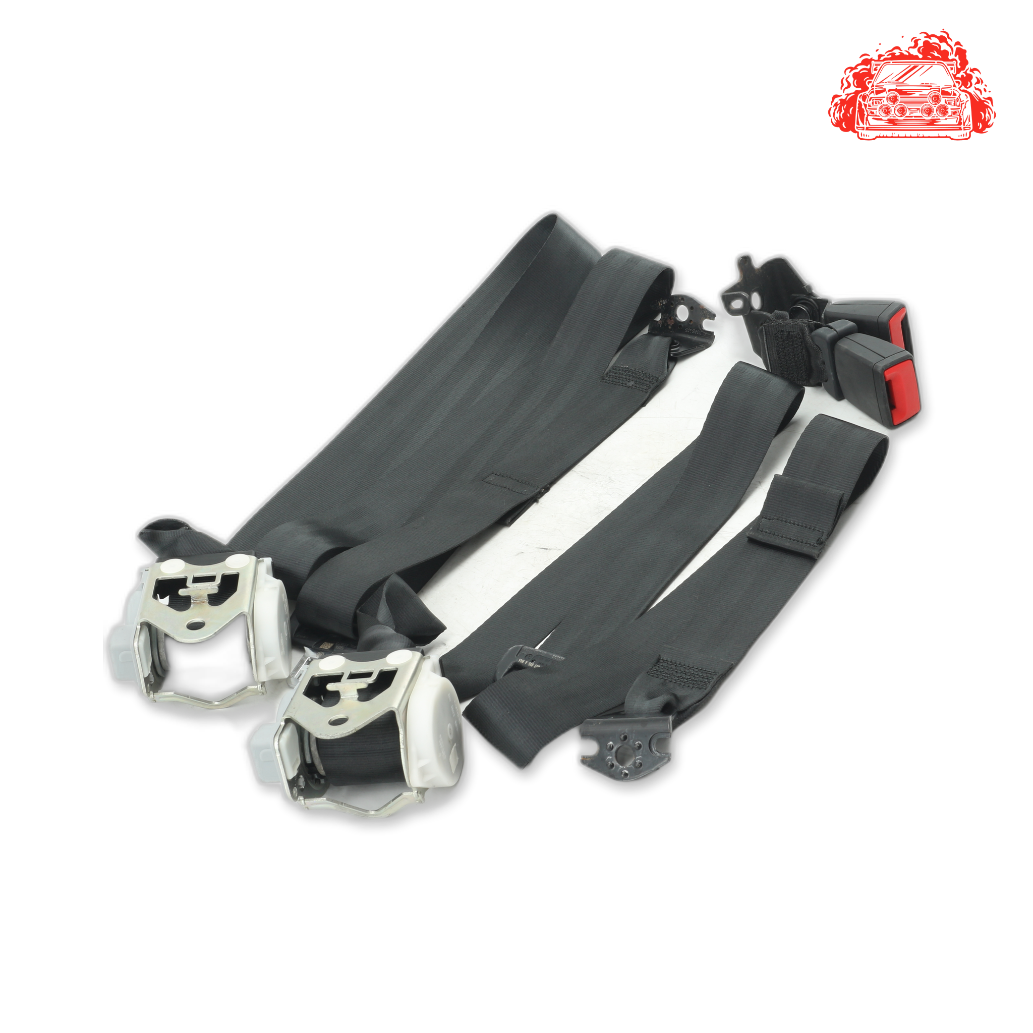 Used VOLKSWAGEN Polo 1.0 TSI Rear Non Pretensioner Seat Belt Set - OEM Part 80920AA4,80920AA6