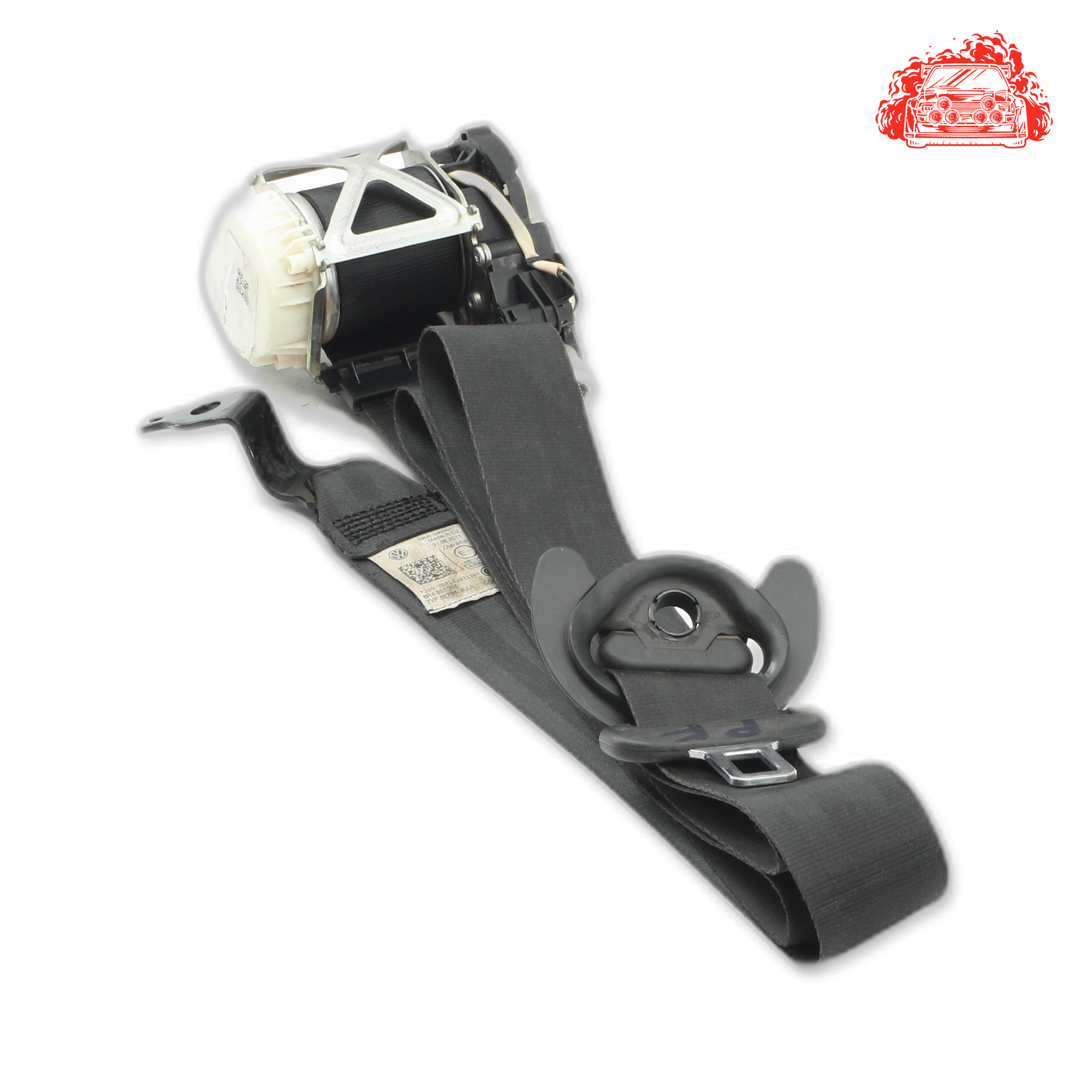Used Volkswagen Polo comfortline Passenger Side Pretensioner Seat Belt - OEM Part TRW34035271