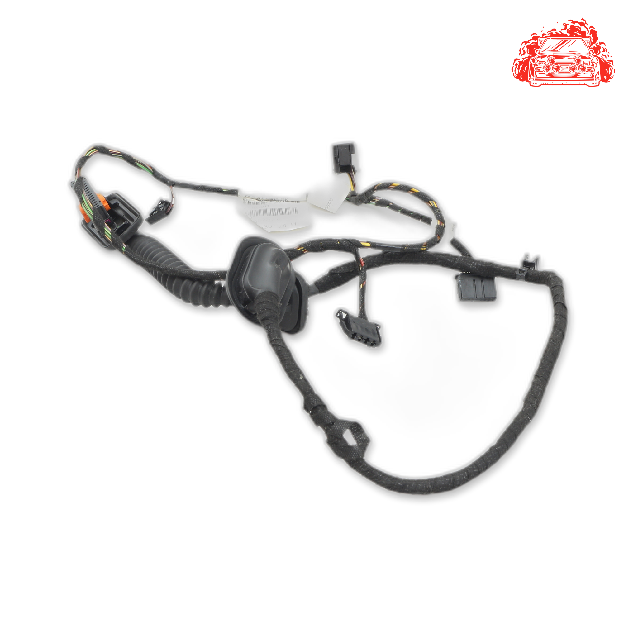 Used VOLKSWAGEN Polo comfortline Passenger Side Rear Door Wiring Harness Loom - OEM Part 6R4971693C