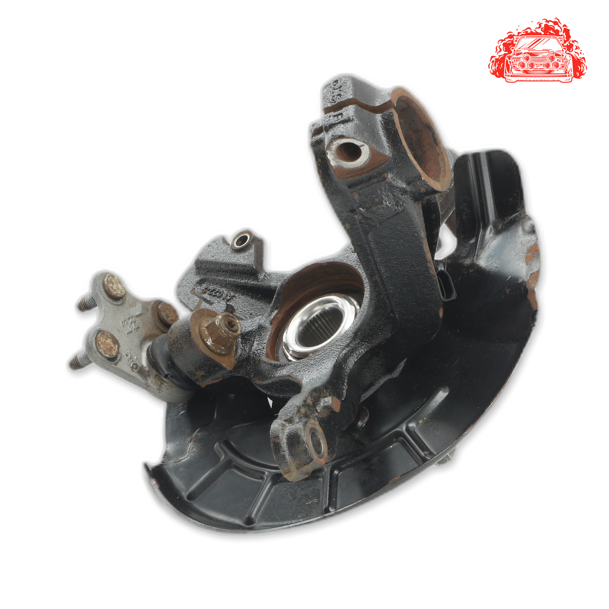Used VOLKSWAGEN POLO 1.2 TDI BLUEMOTION 5DR Driver Side Front Knuckle and Hub - OEM Part 6R0615312A
