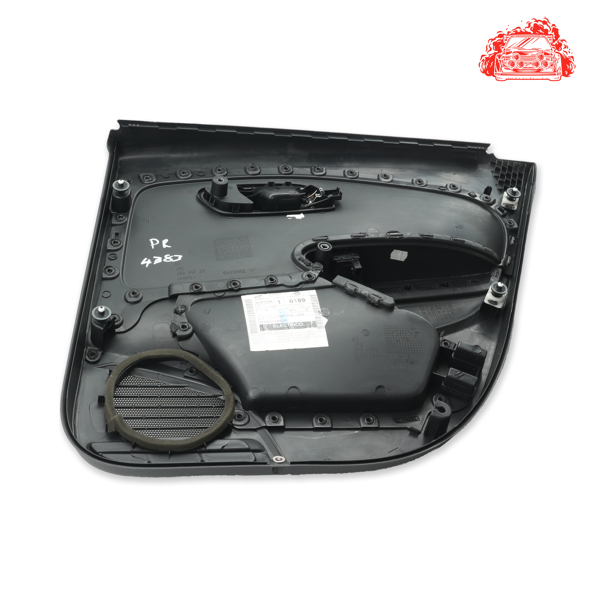 Used VOLKSWAGEN POLO 1.2 TDI BLUEMOTION 5DR Passenger Side Rear Door Panel - OEM Part 6R6867211