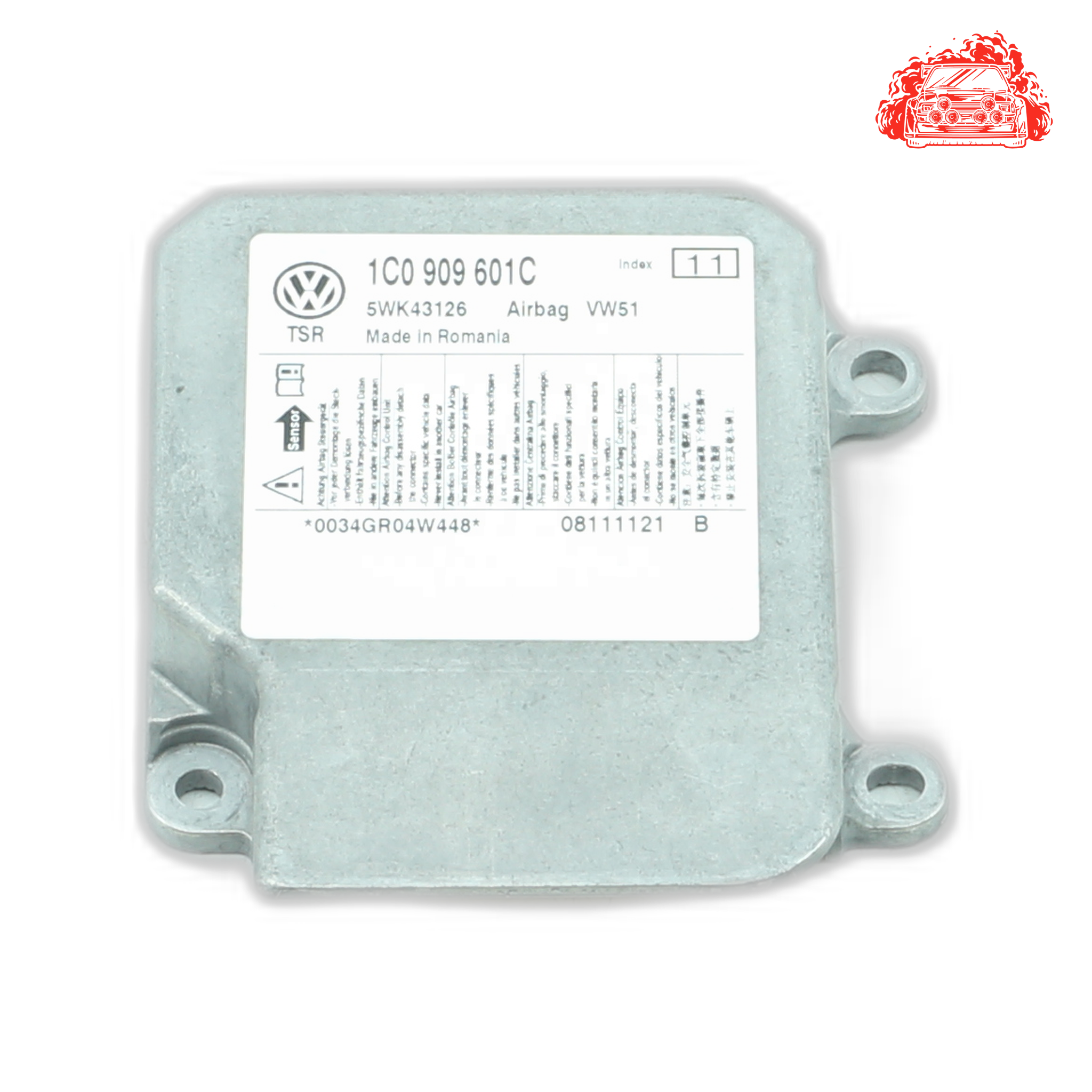 Used VOLKSWAGEN POLO VIVO 1.4 TRENDLINE Airbag Control Module - OEM Part 1C0909601C