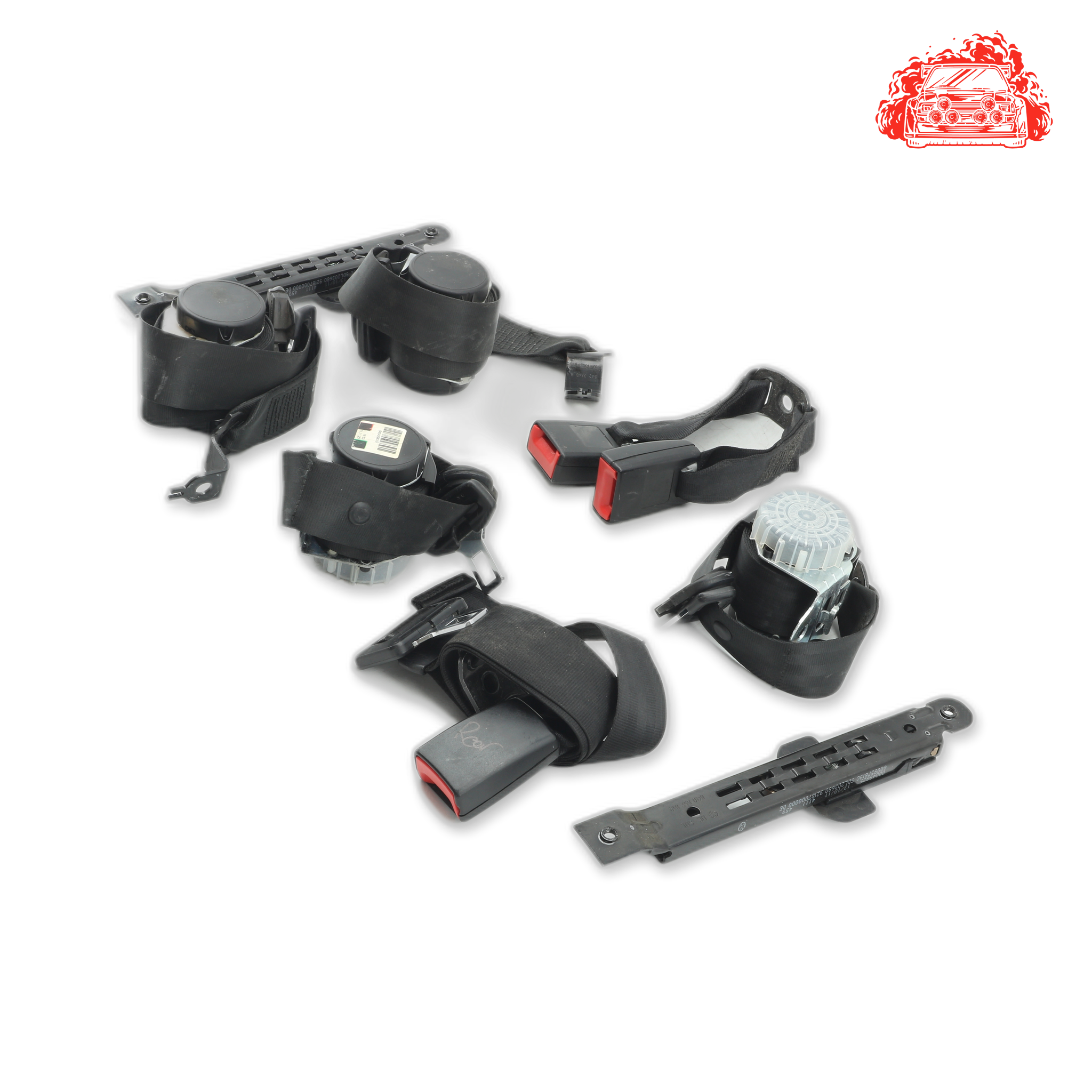 Used VW Polo Vivo 1.4 Trendline Front/Rear Seat Belt Set - OEM Part 6QS857706