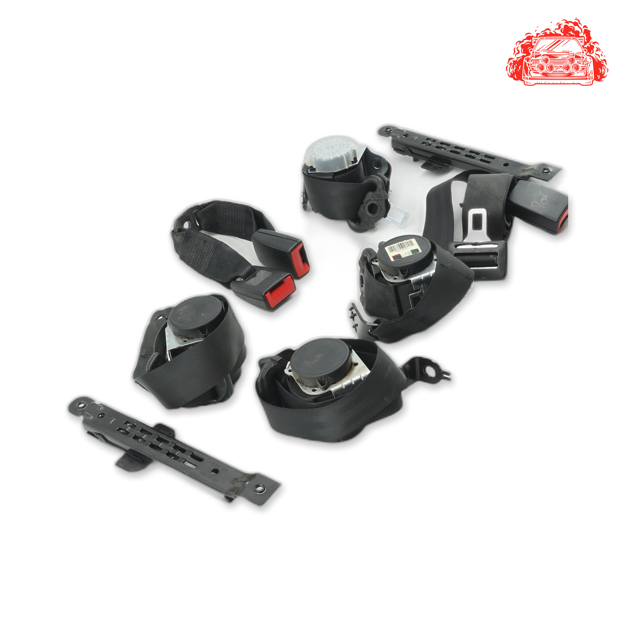 Used VW Polo Vivo 1.4 Trendline Front/Rear Seat Belt Set - OEM Part 6QS857706