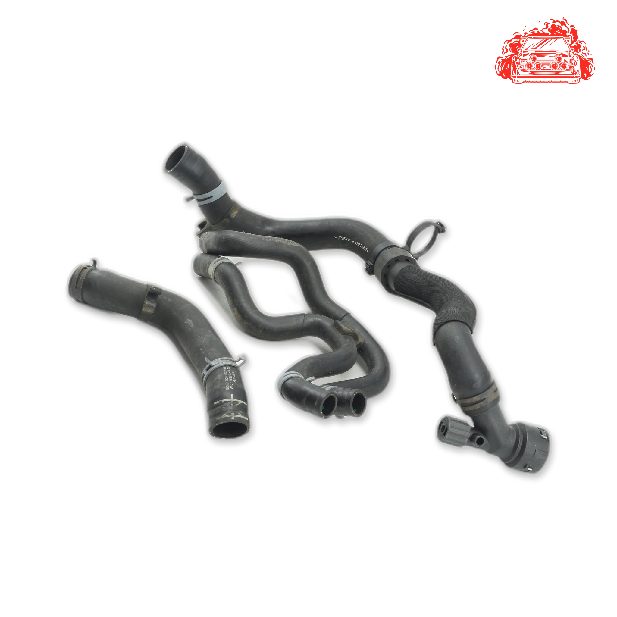 Used VOLKSWAGEN POLO VIVO 1.4 TRENDLINE Water Pipe Set - OEM Part 6Q0122101CB,6Q0122051CQ