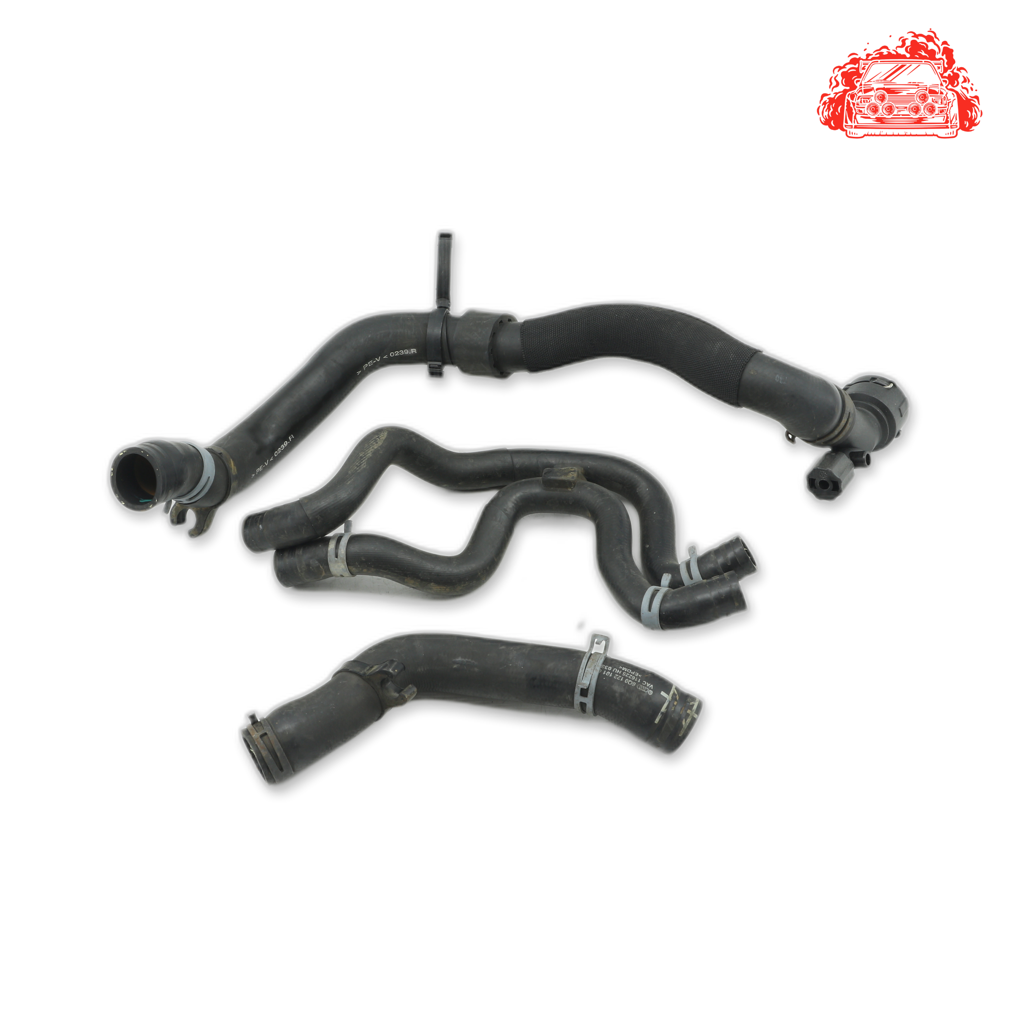 Used VOLKSWAGEN POLO VIVO 1.4 TRENDLINE Water Pipe Set - OEM Part 6Q0122101CB,6Q0122051CQ