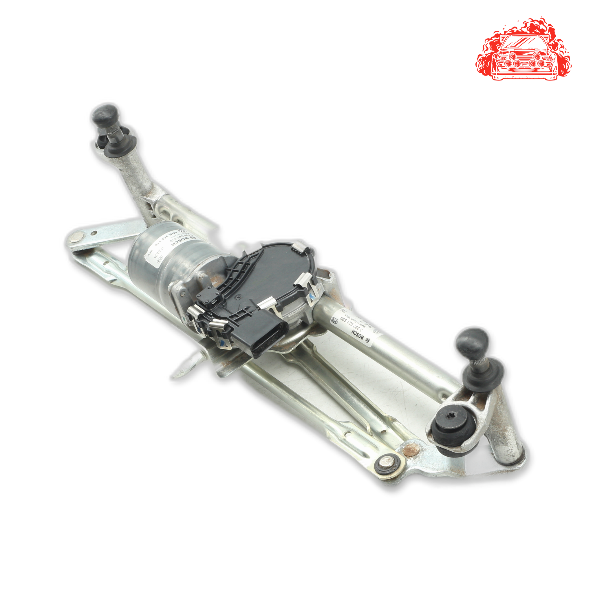 Used Volkswagen Polo Front Wiper Mechanism & Motor - OEM Part 6RR955023,6RR955119
