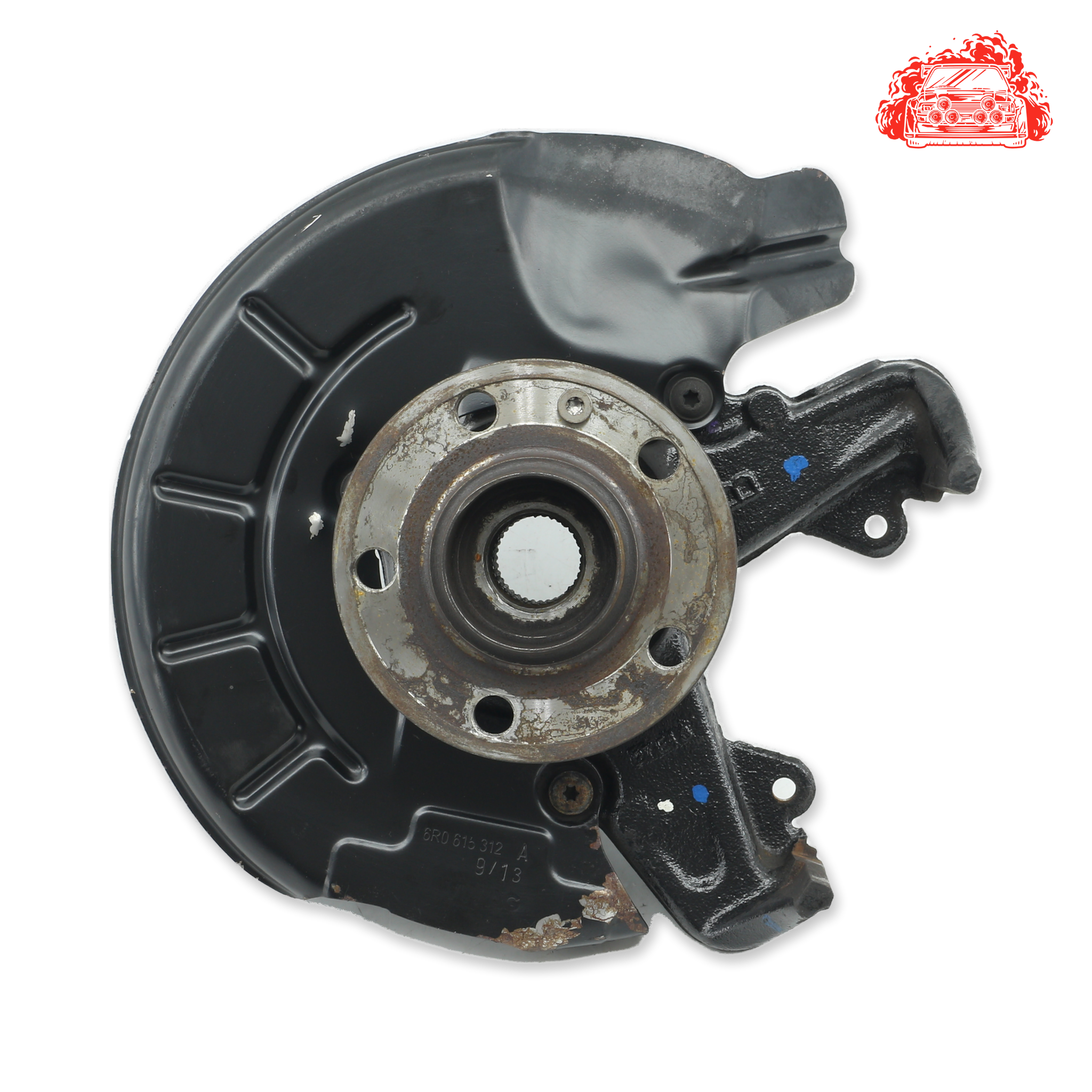 Used Volkswagen Polo 1.4 Trendline 5-Door Driver Side Front Knuckle and Hub - OEM Part ZA6R0255B