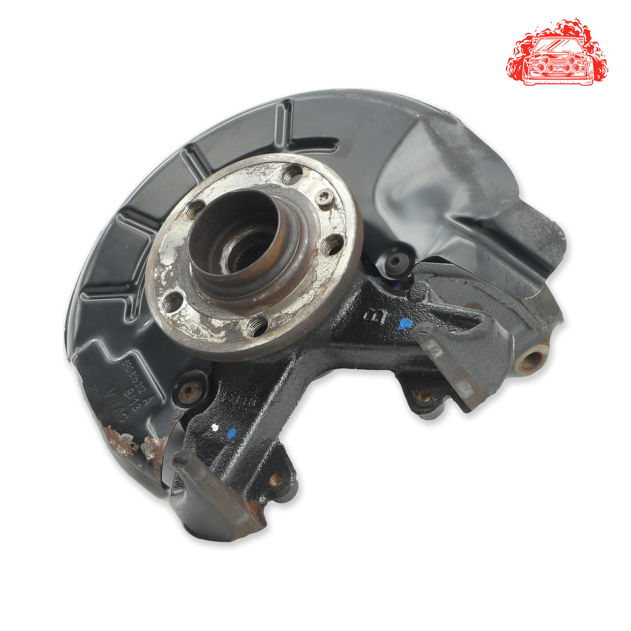 Used Volkswagen Polo 1.4 Trendline 5-Door Driver Side Front Knuckle and Hub - OEM Part ZA6R0255B