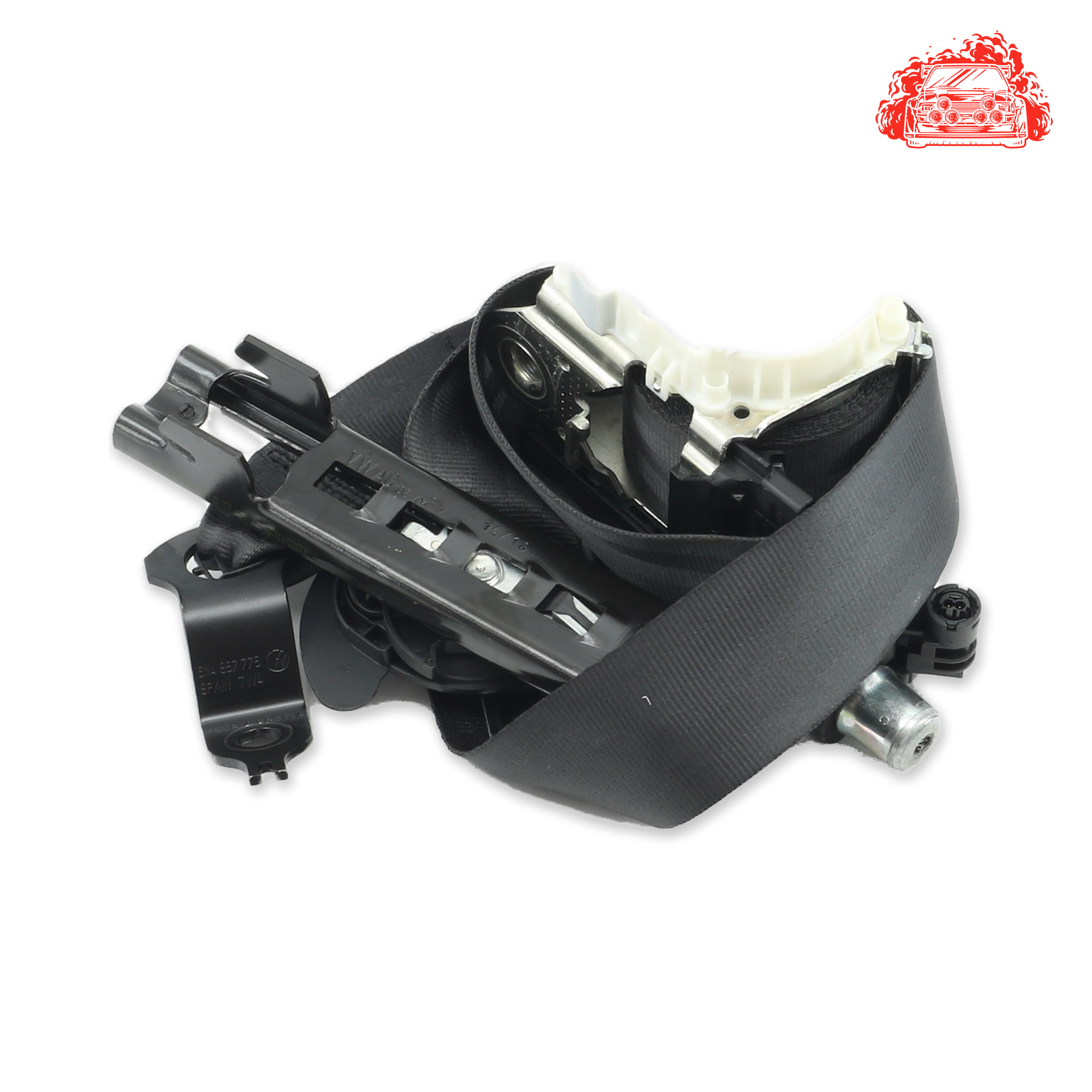 Used Volkswagen Polo 1.4 Trendline 5-Door Passenger Side Front Pretensioner Seat Belt - OEM Part 34075966