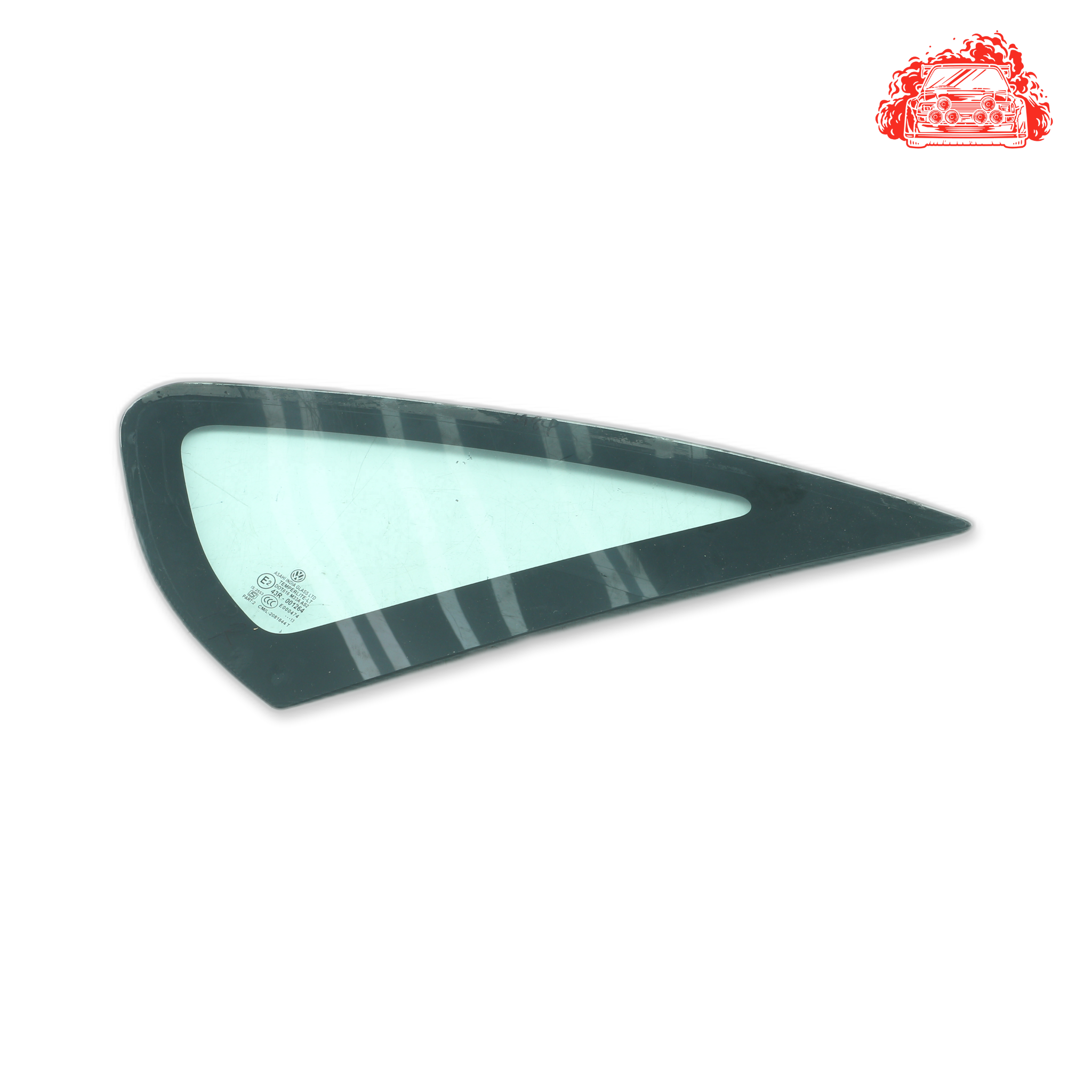 Used VW 1.6 TDI COMFORTLINE Passenger Side Rear Quarter Window - OEM Part 43R-001264