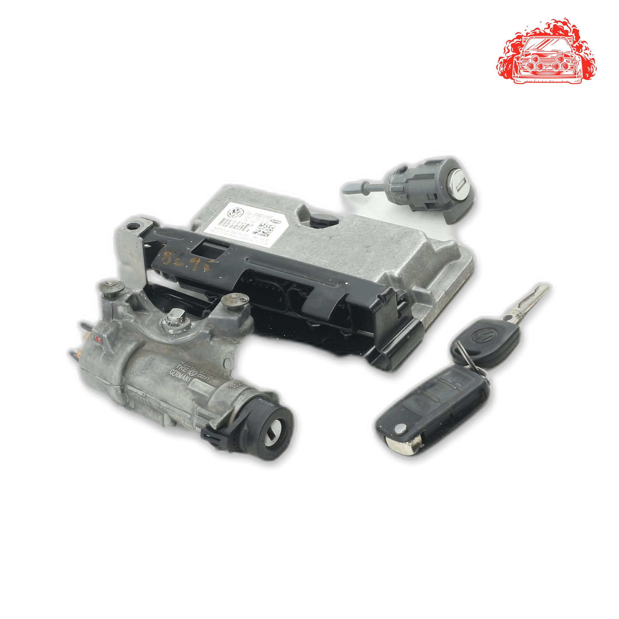 Used VW Polo 1.4 Trendline 5-Door ECU Ignition Keys Barrels
