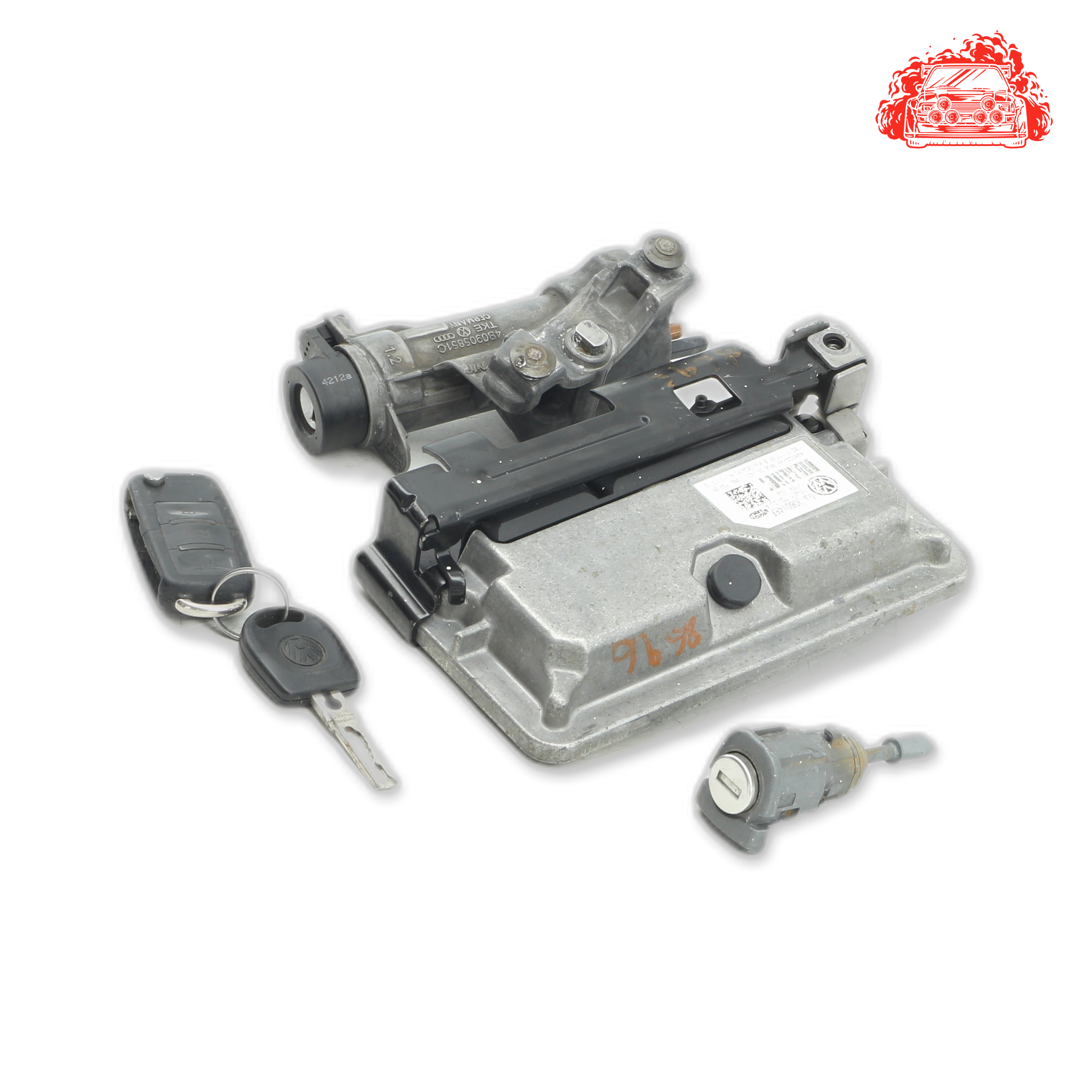 Used VW Polo 1.4 Trendline 5-Door ECU Ignition Keys Barrels