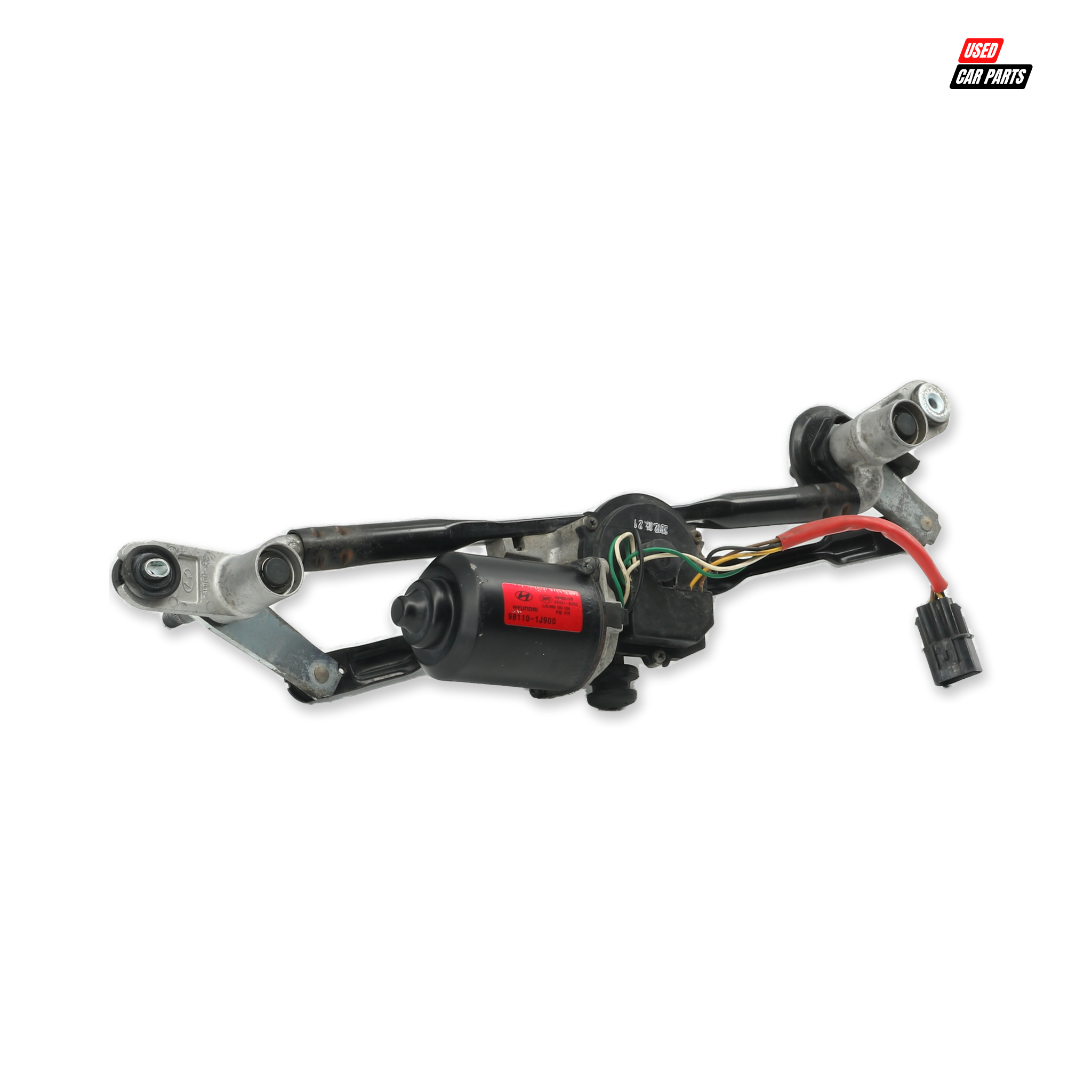 Used Wiper Motor With Linkage Part Number 9800-1J900 for 2013 HYUNDAI i20 1.4D GLIDE